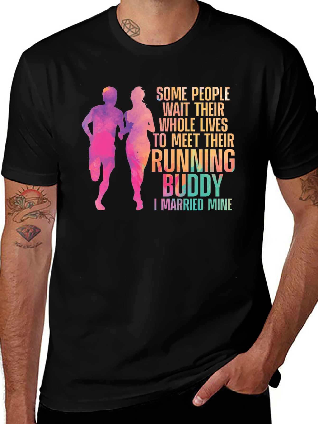 Variant 6 of Running Buddy T-Shirt: Married Mine