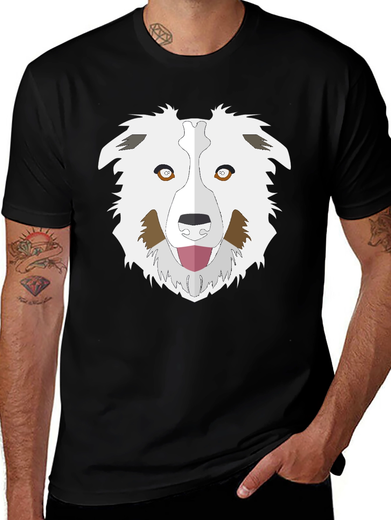 Variant 5 of Dog Breed Graphic Tee - Black