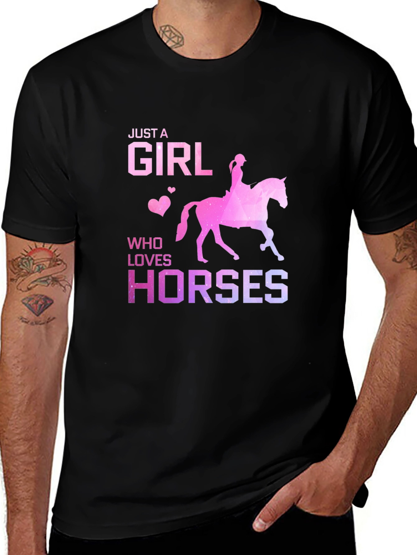 Just A Girl Who Loves Horses Graphic Tee