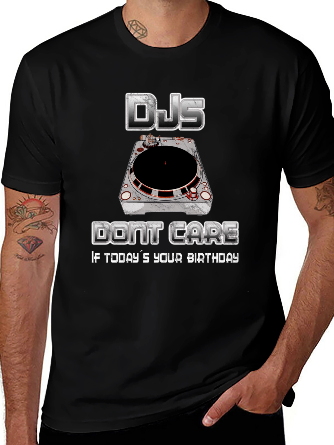 Variant 19 of DJs Don't Care Birthday T-Shirt Funny DJ Music Lover Tee