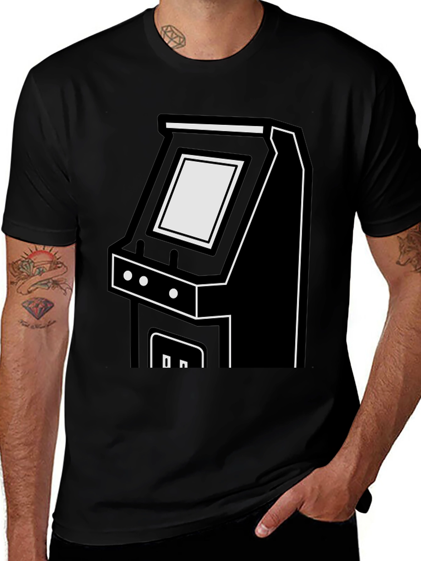 Variant 13 of Retro Arcade Game T-Shirt - Black