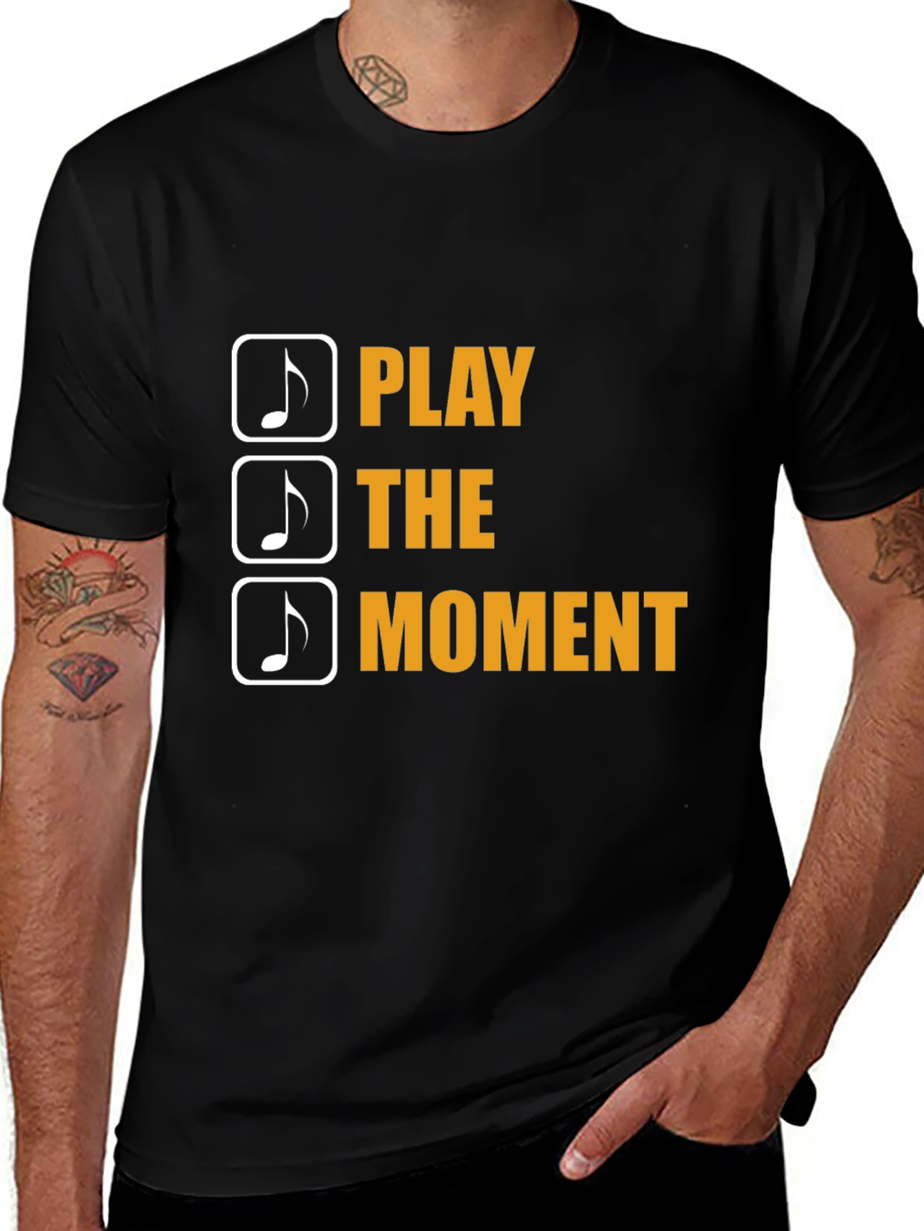 Variant 21 of Play The Moment Music Note Graphic Tee