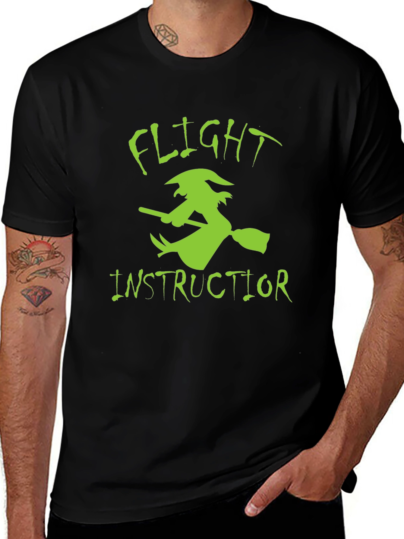 Flight Instructor Witch Graphic Tee - Halloween