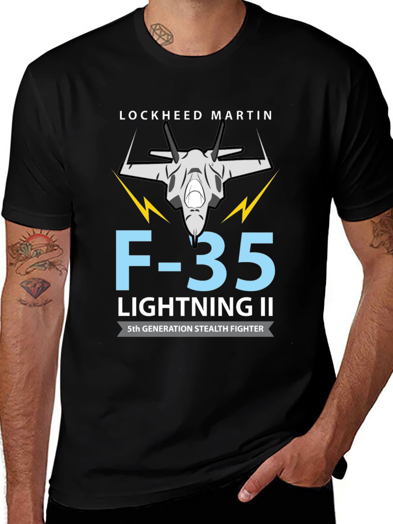 F-35 Lightning II Stealth Fighter Graphic T-Shirt