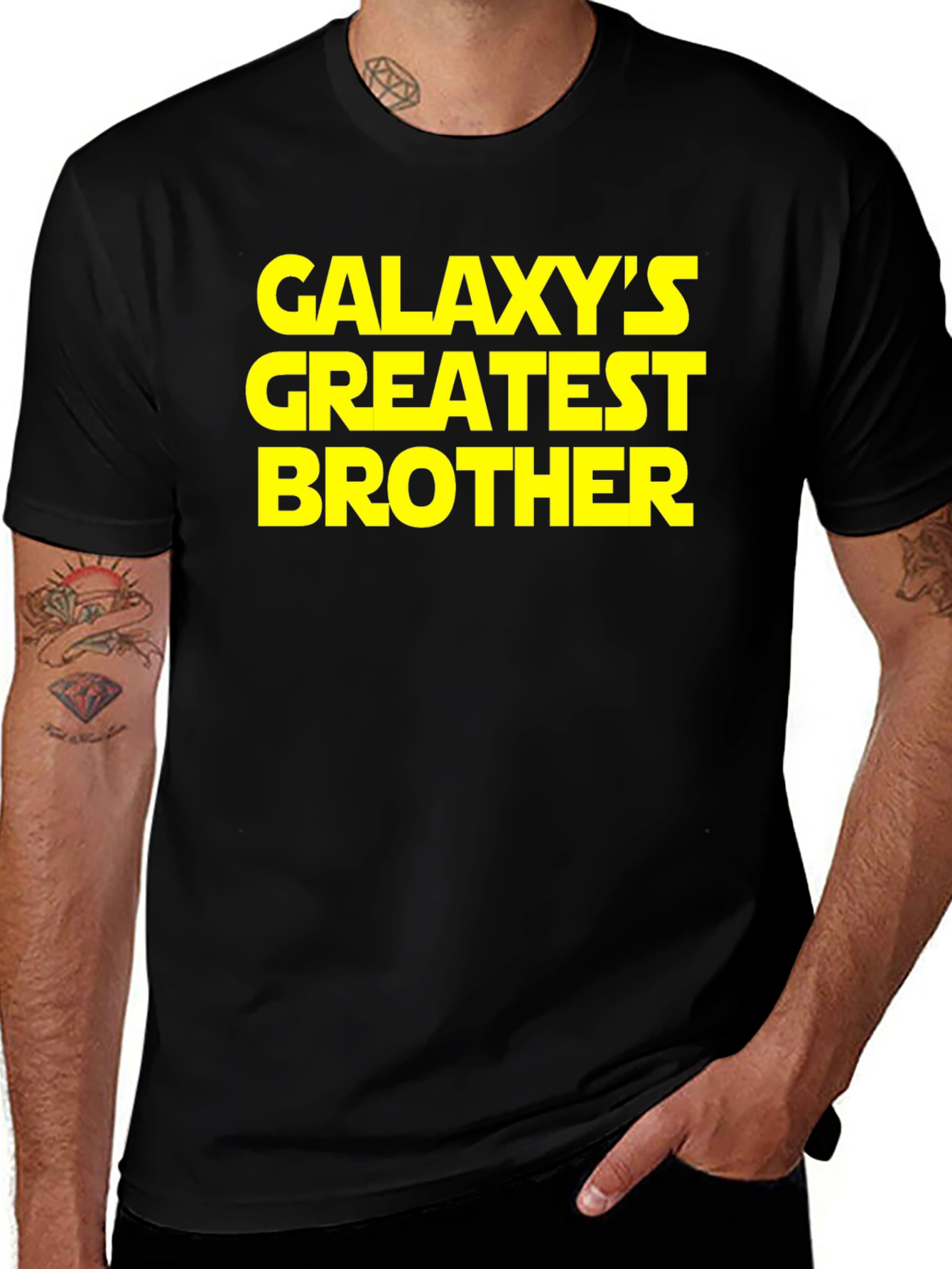Variant 23 of Galaxy's Greatest Brother Black T-Shirt