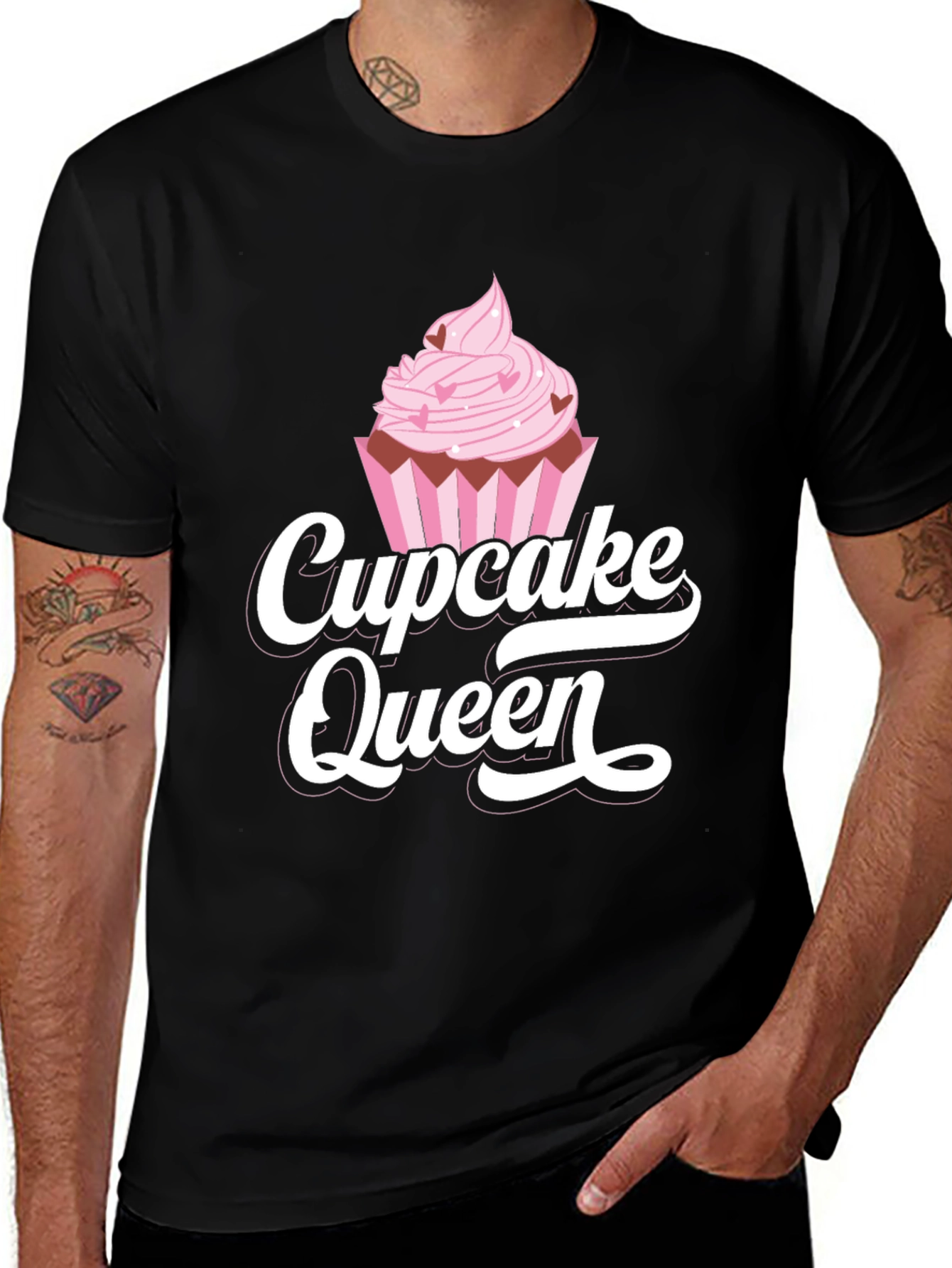 Variant 21 of Cupcake Queen Black T-Shirt