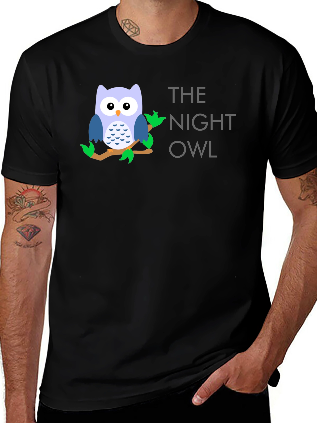 Variant 16 of The Night Owl T-Shirt - Soft Cotton Tee