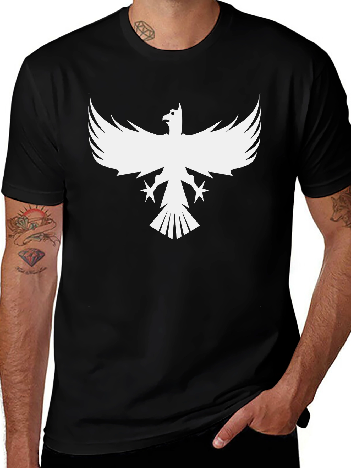 Variant 26 of Phoenix Graphic Black T-Shirt - Rising Style