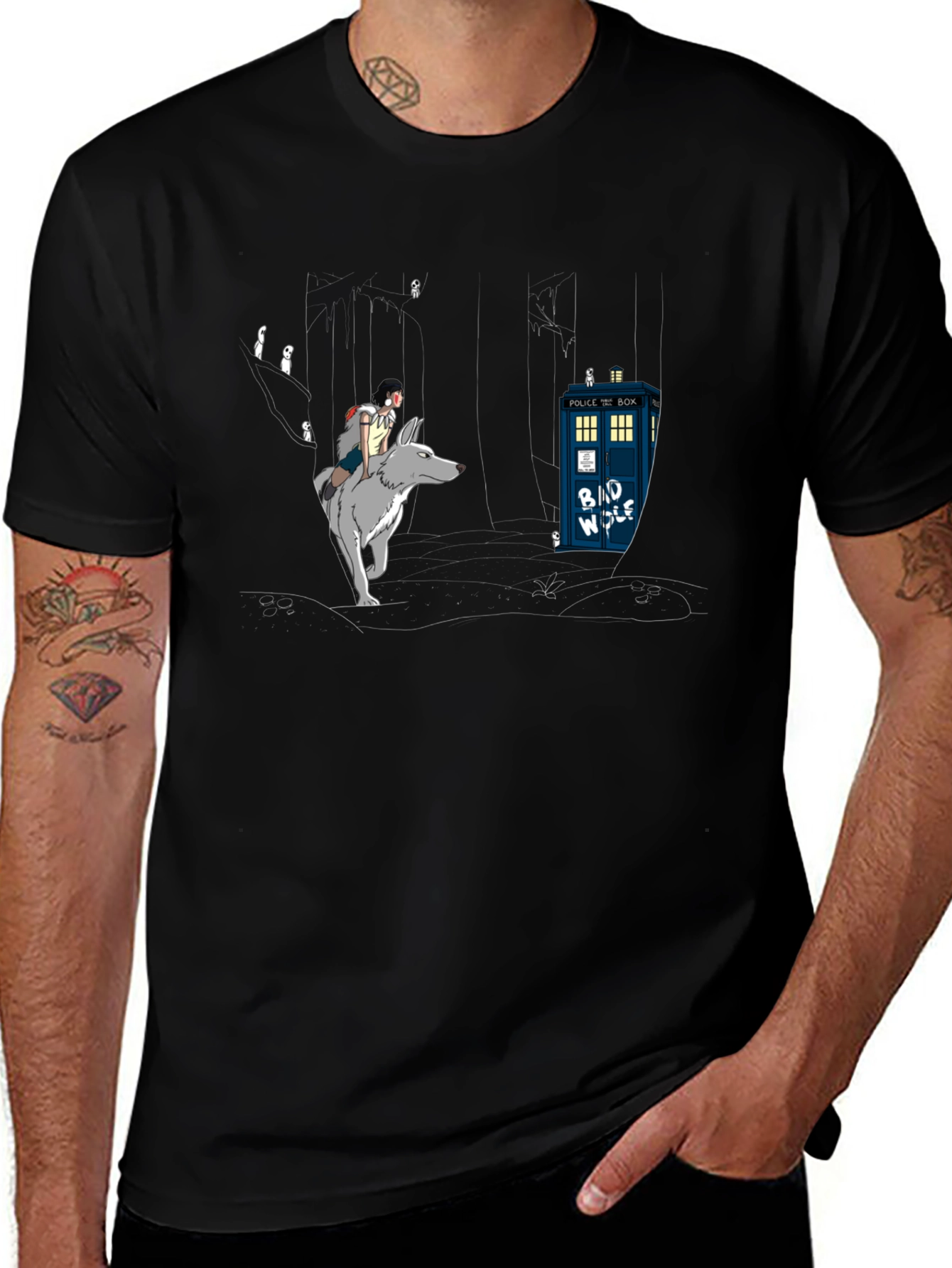 Variant 18 of Dr. Who Bad Wolf T-Shirt