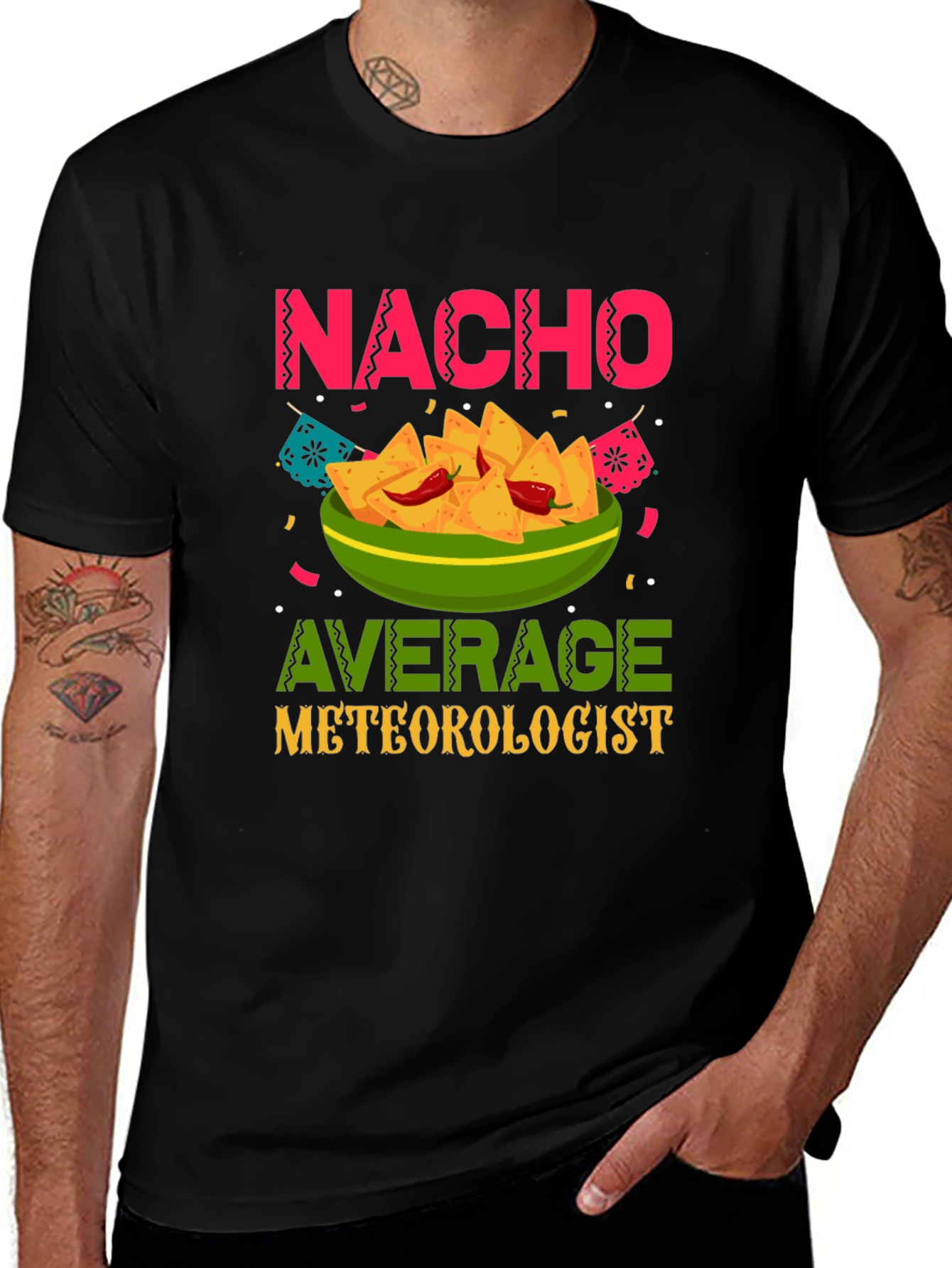 Variant 7 of Nacho Average Meteorologist T-Shirt