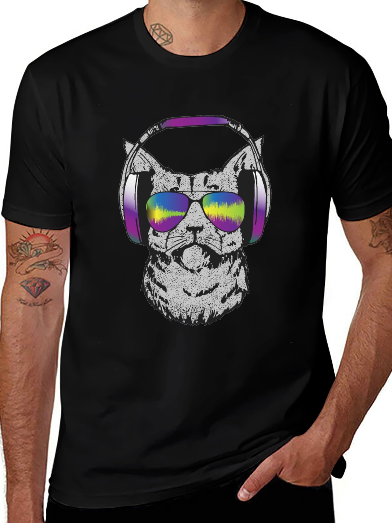 Variant 24 of DJ Cat Graphic T-Shirt