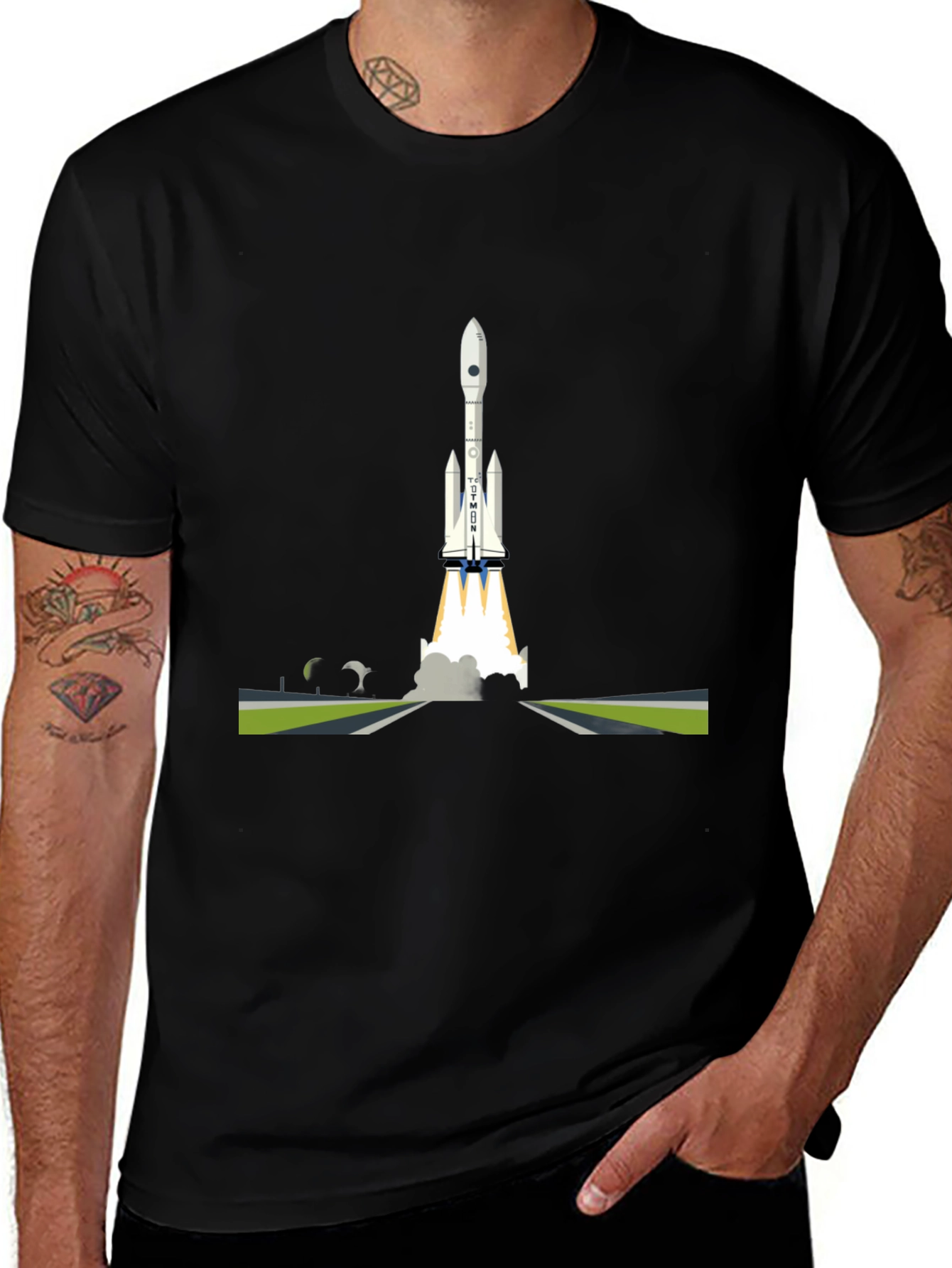 Variant 10 of Rocket Launch Graphic T-Shirt - Space Exploration Tee
