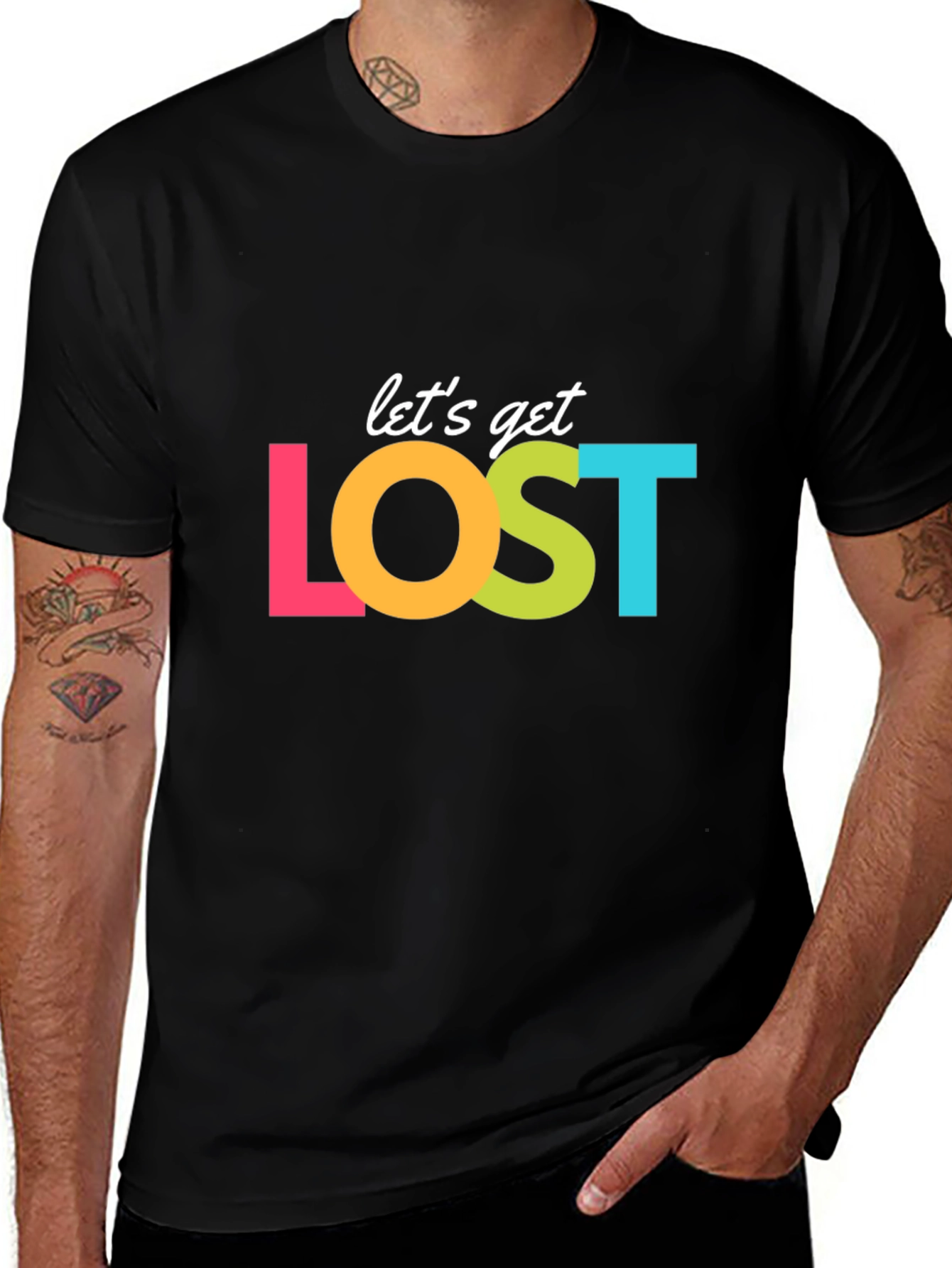 Variant 11 of Let's Get Lost Graphic T-Shirt - Travel Ready!
