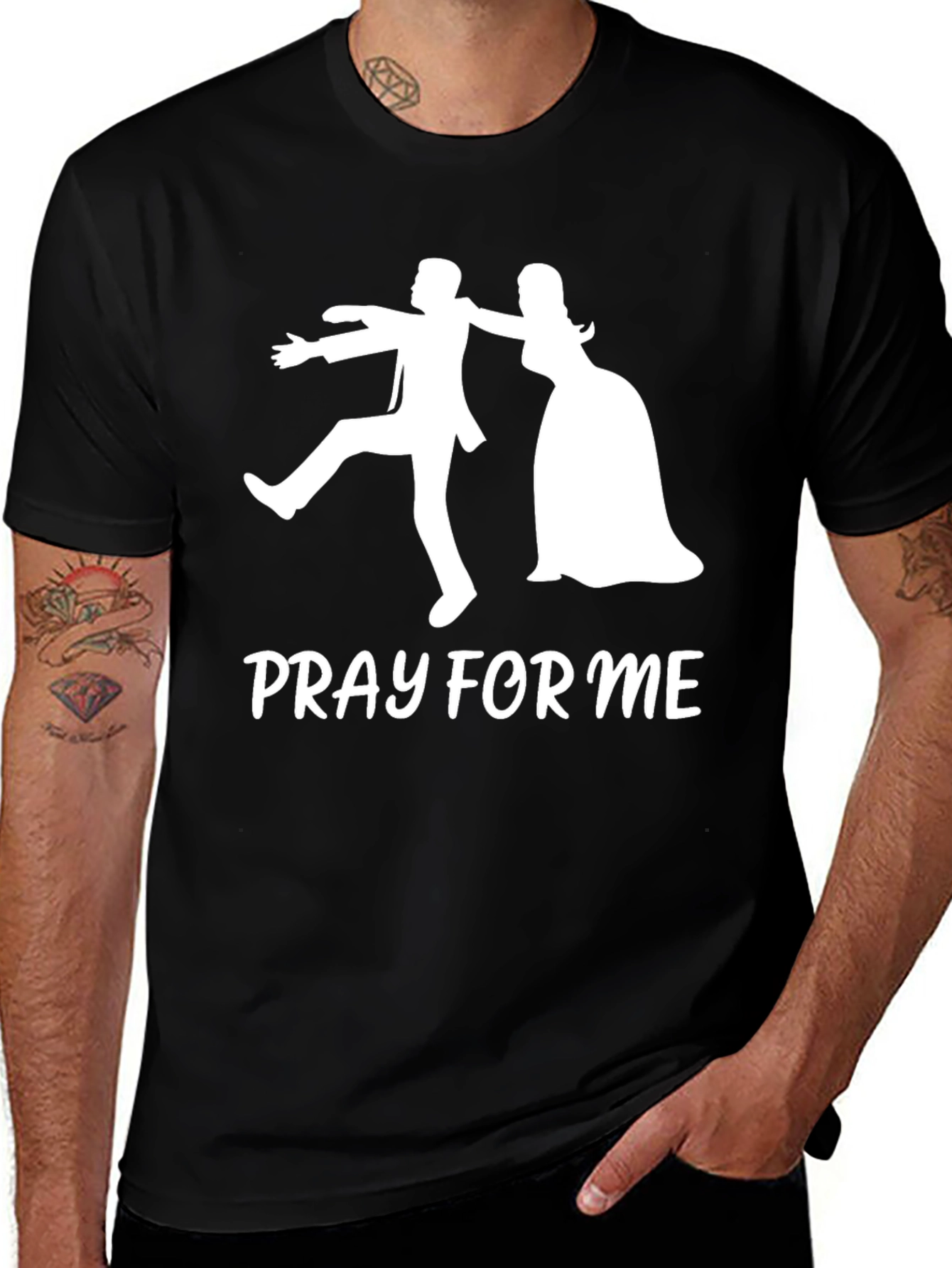 Variant 24 of Pray For Me Groom T-Shirt - Funny Wedding Tee