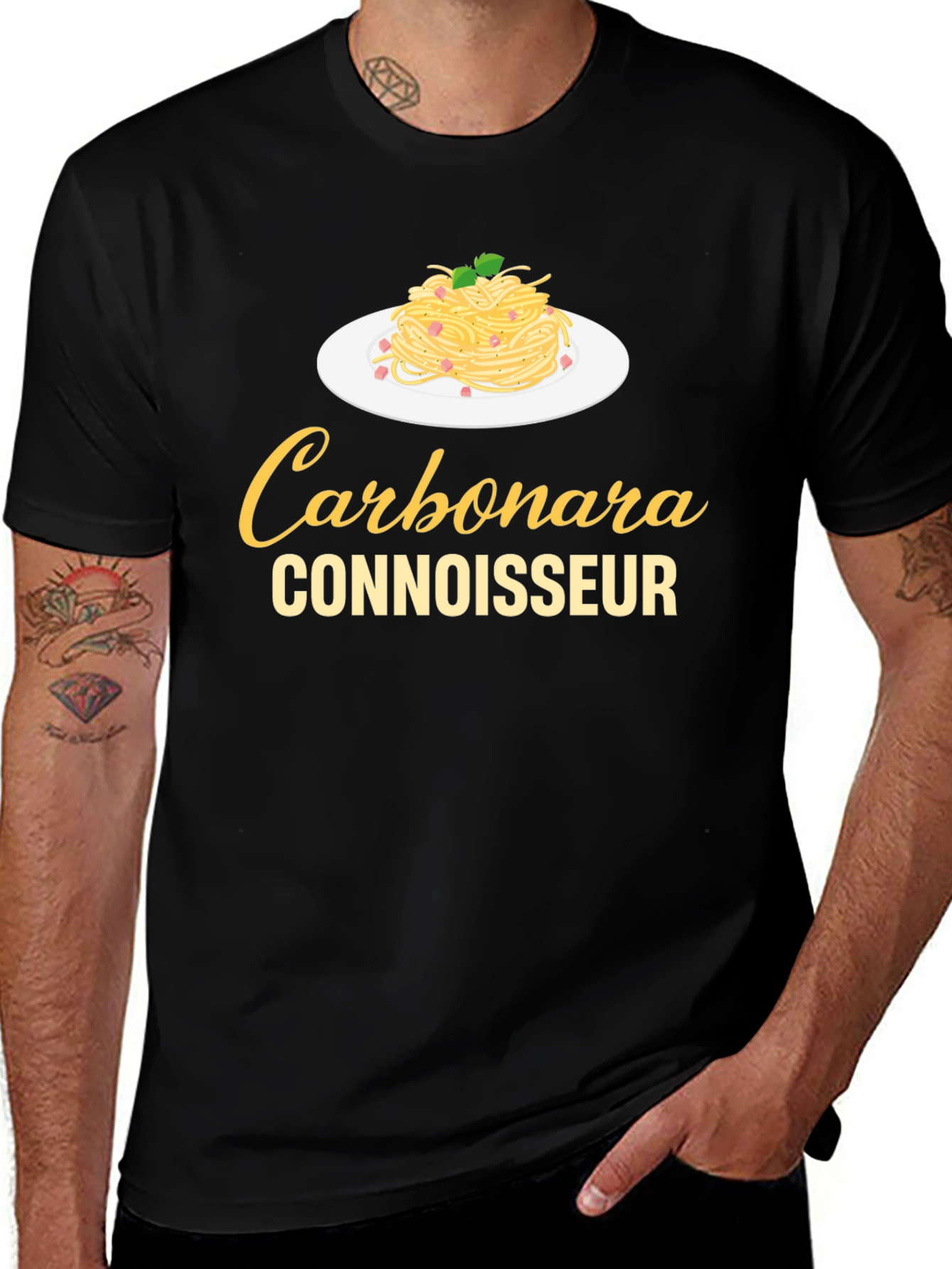 Carbonara Connoisseur Black T-Shirt