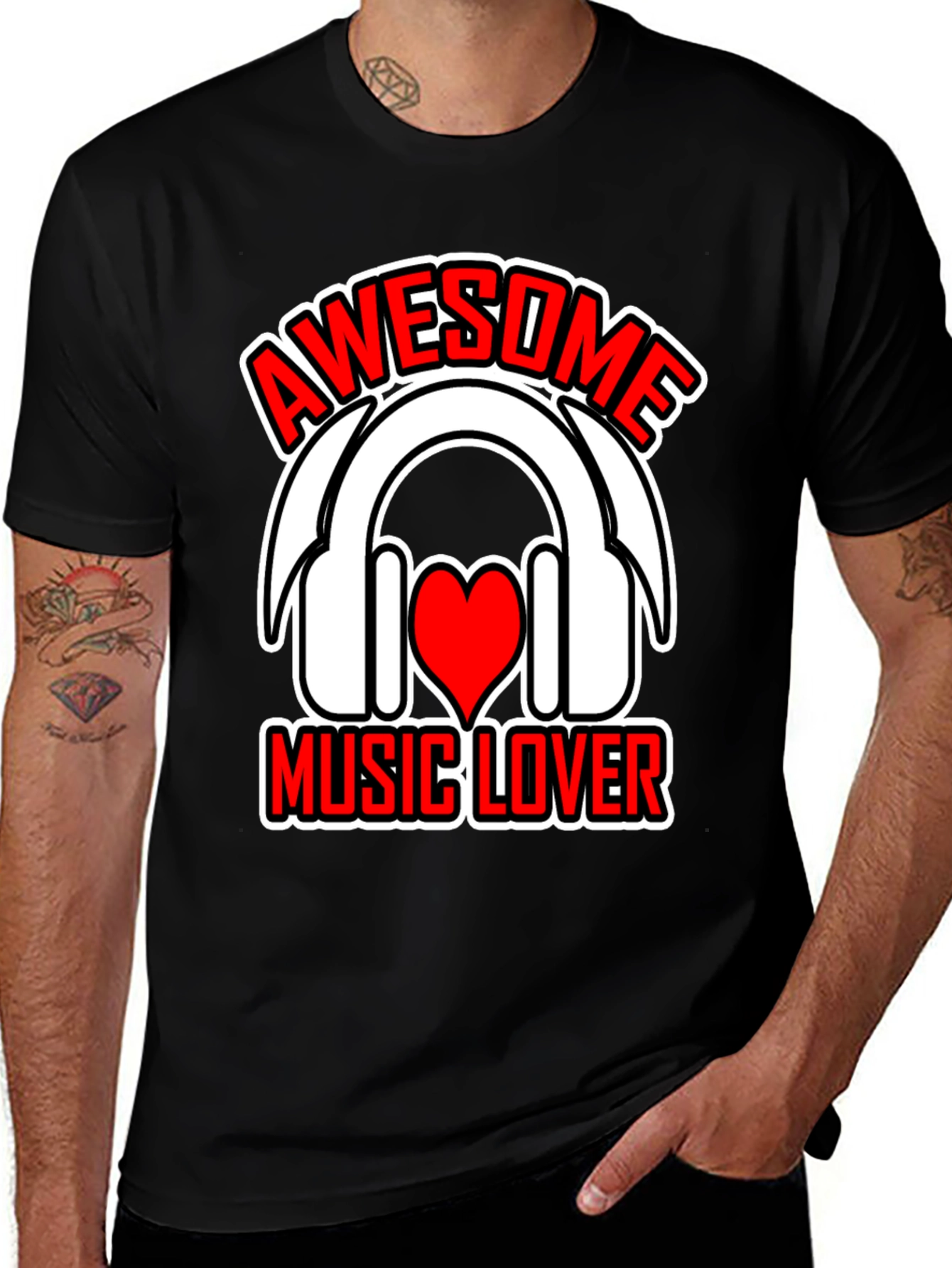 Variant 2 of Awesome Music Lover T-Shirt