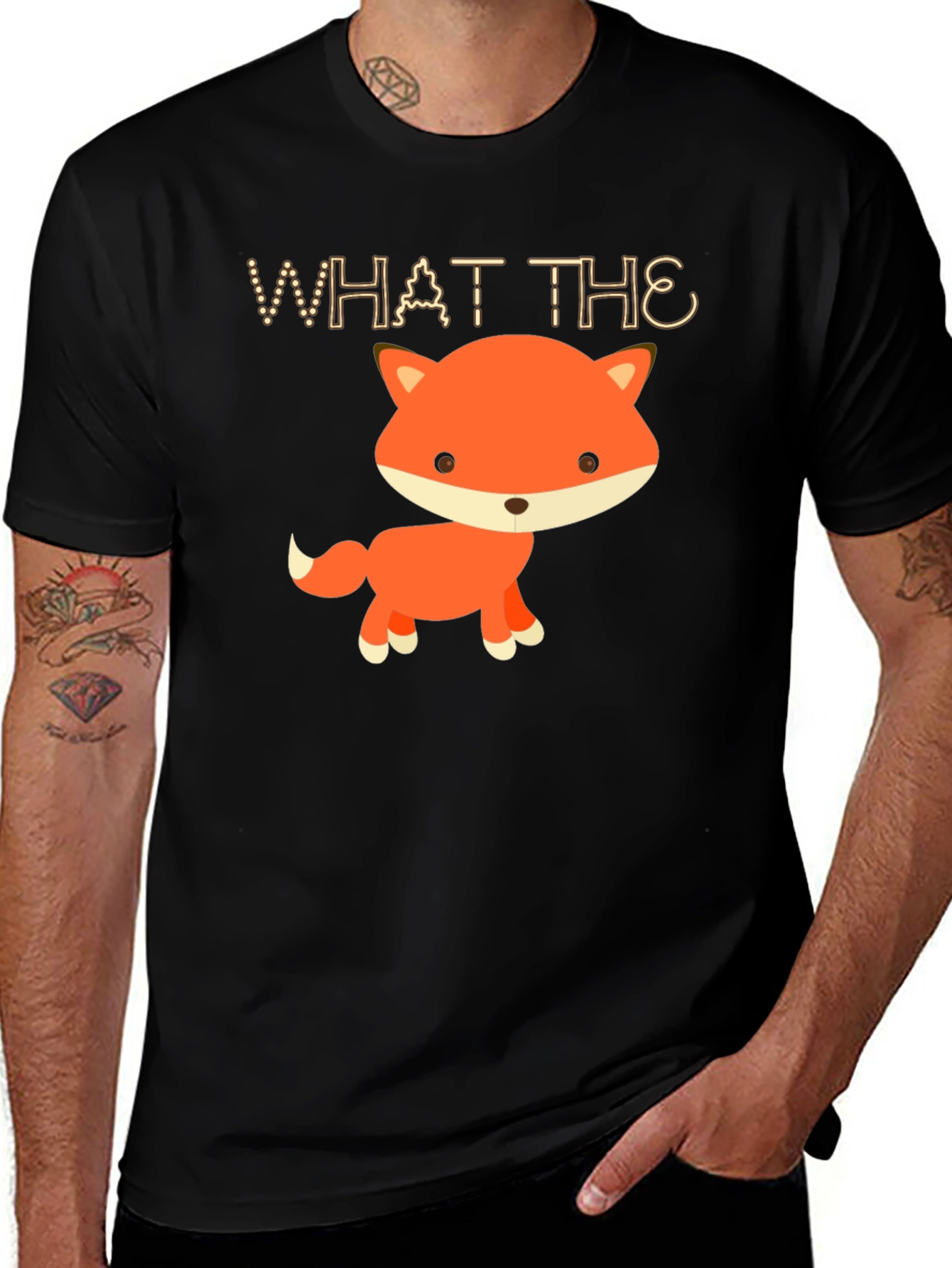 Variant 17 of What the Fox T-Shirt - Cute Animal Graphic Tee