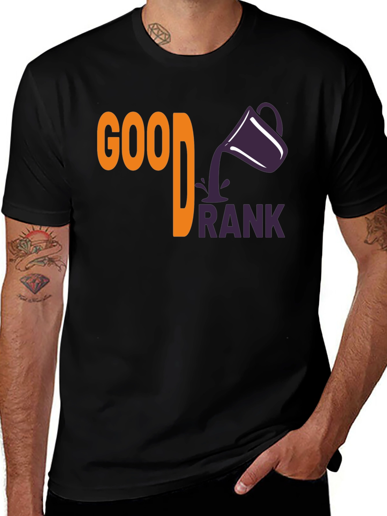 Black Good Drank T-Shirt - Stylish Graphic Tee main image