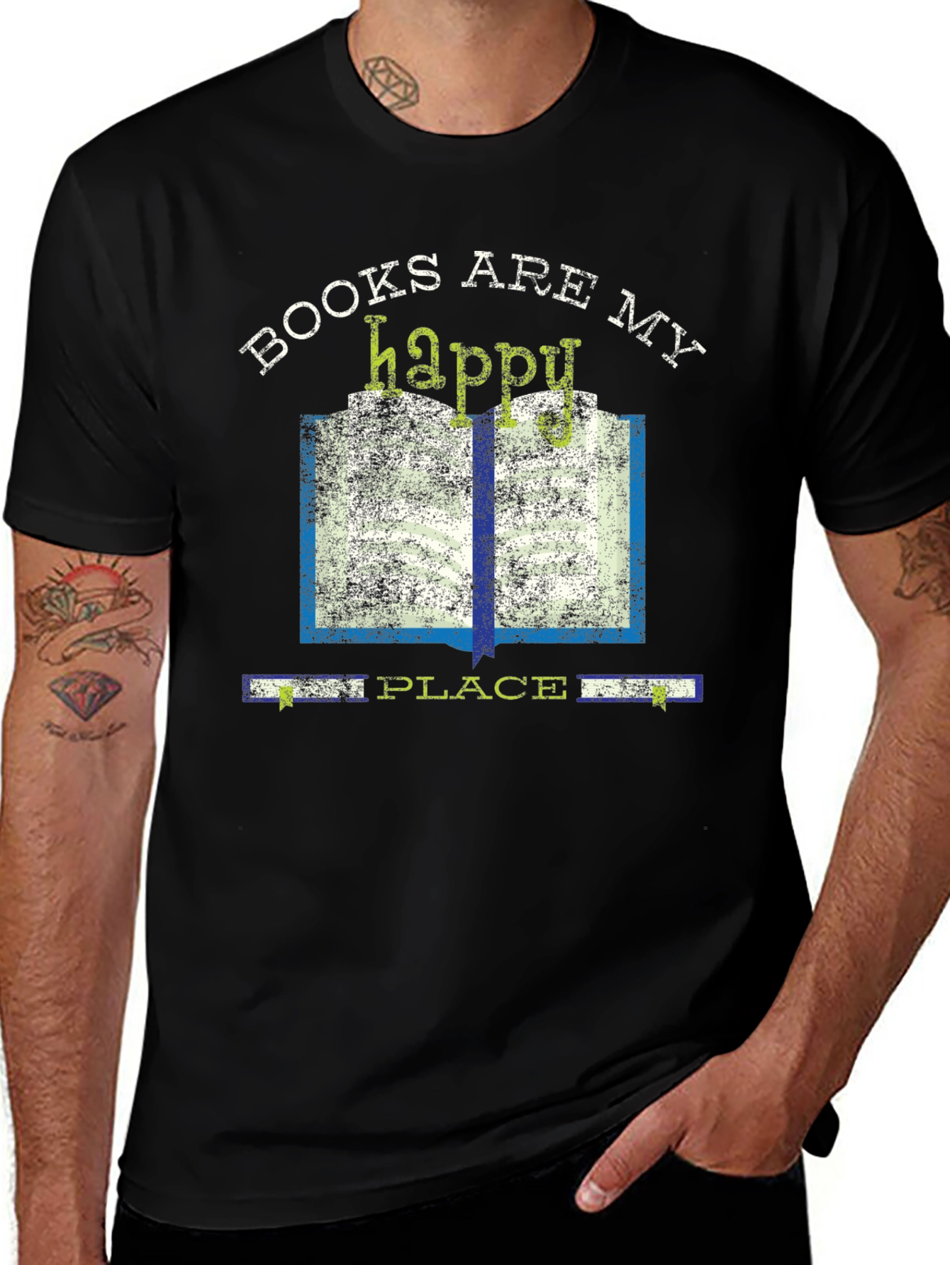 Variant 17 of Books Are My Happy Place T-Shirt