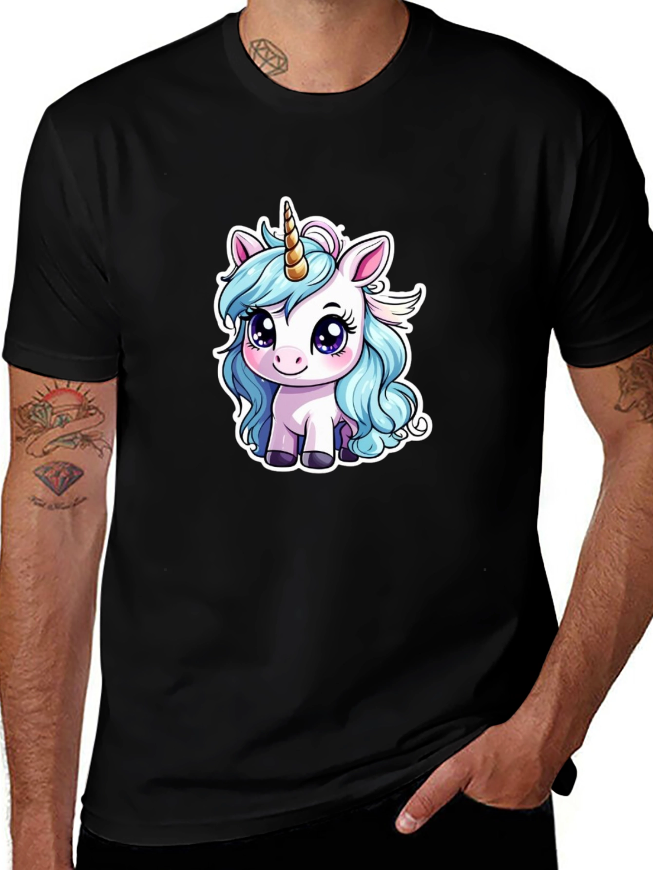 Variant 25 of Unicorn Graphic Tee - Cute Cartoon Design