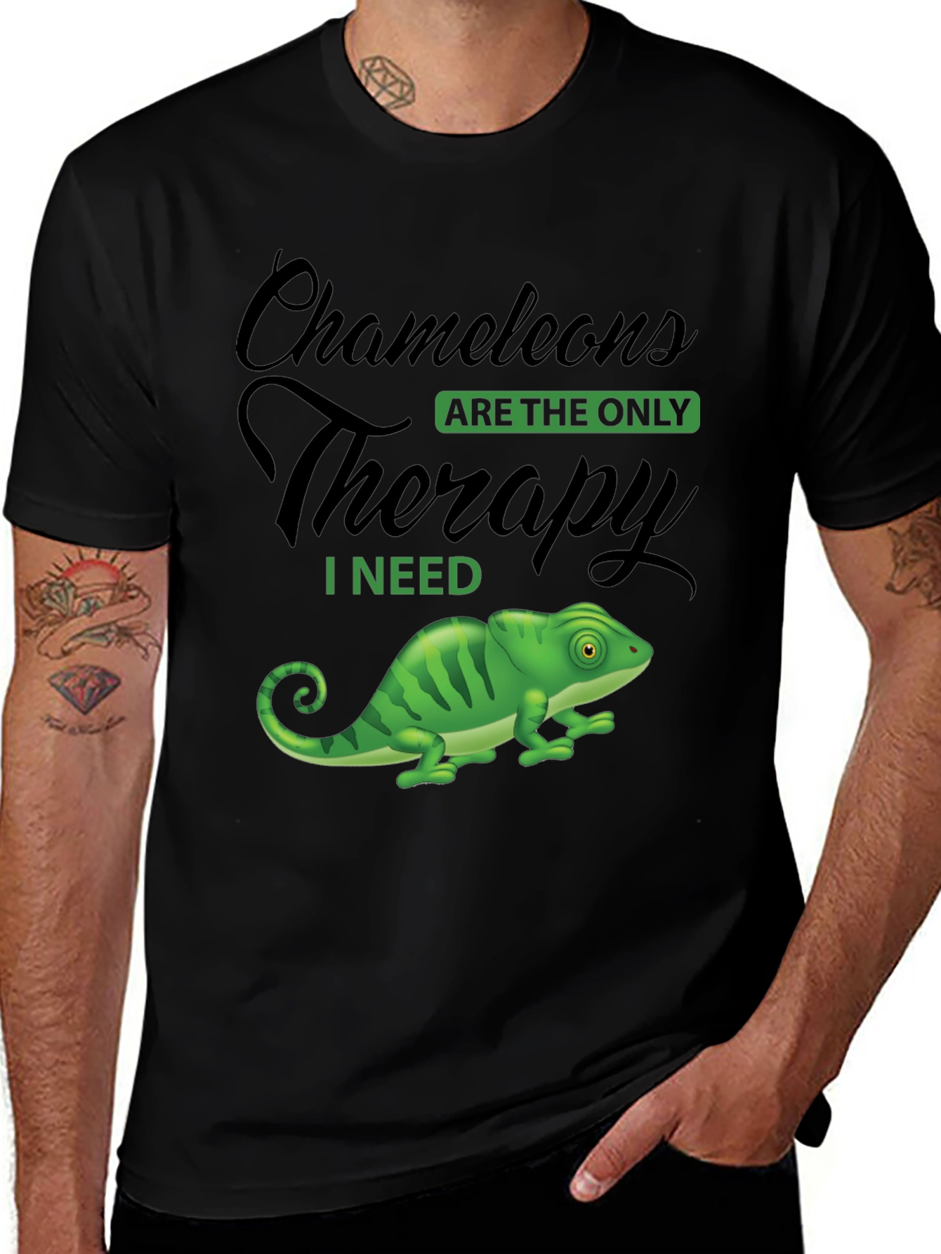 Variant 27 of Chameleon Therapy T-Shirt - Unique Graphic Tee