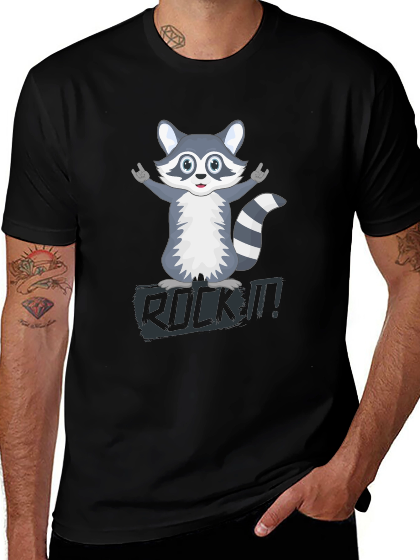 Variant 18 of Rockin' Raccoon Graphic Tee