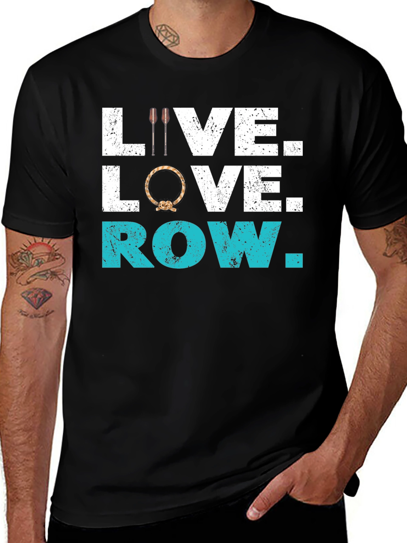 Variant 9 of Live Love Row T-Shirt
