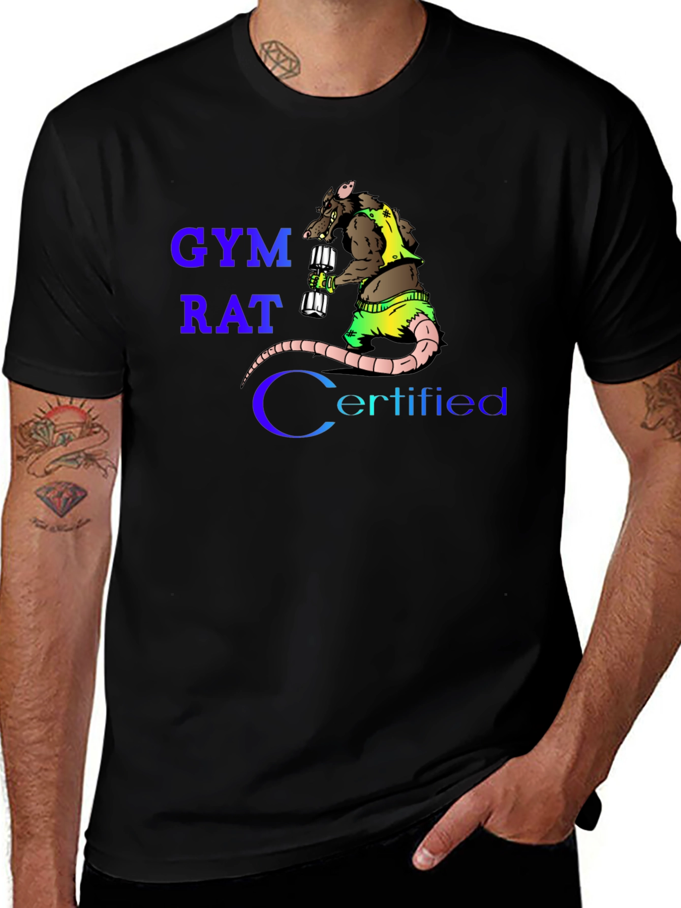 Variant 28 of Gym Rat Certified T-Shirt