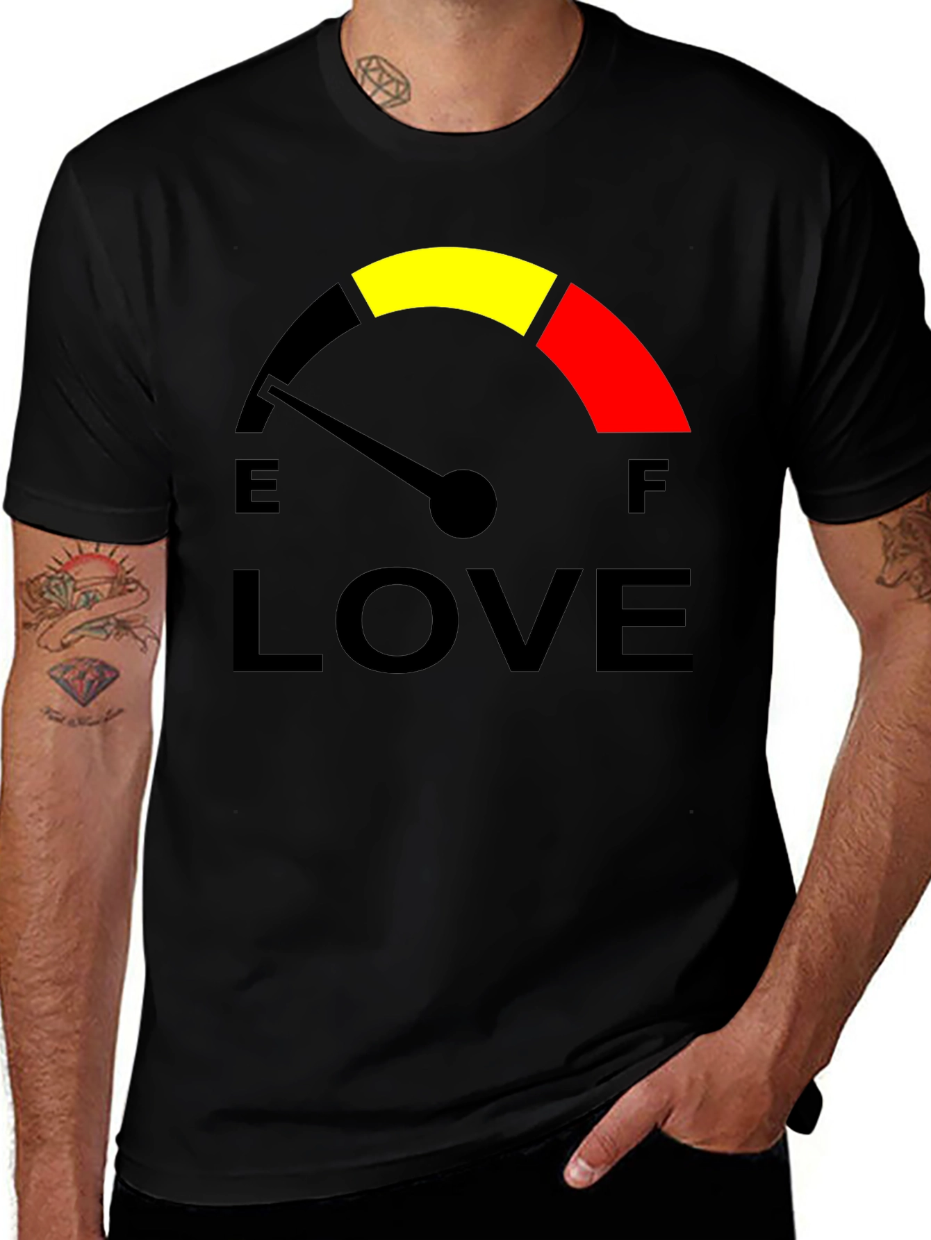 Variant 21 of Love Meter T-Shirt - Full of Love Graphic Tee