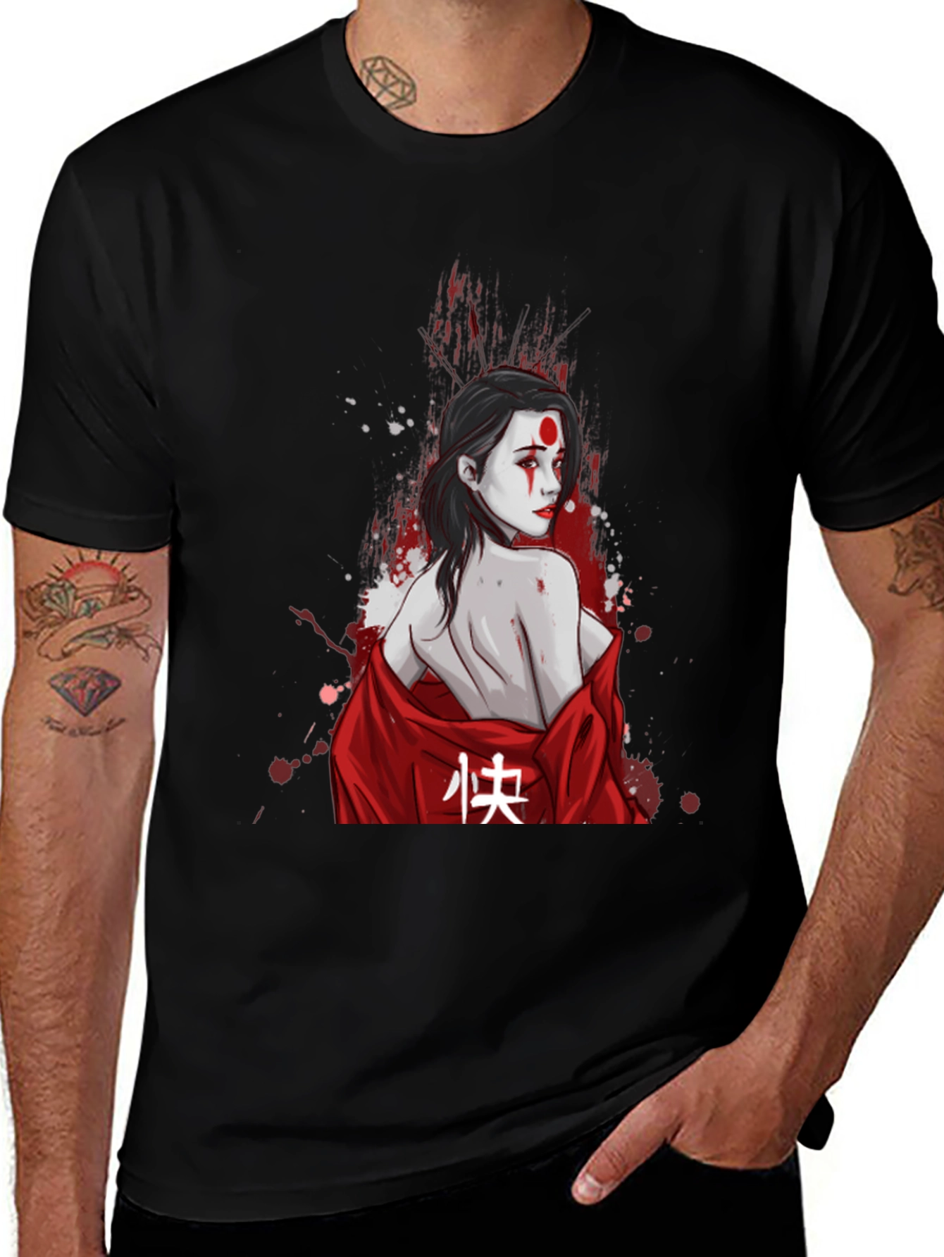 Variant 11 of Samurai Girl T-Shirt - Stylish Graphic Tee