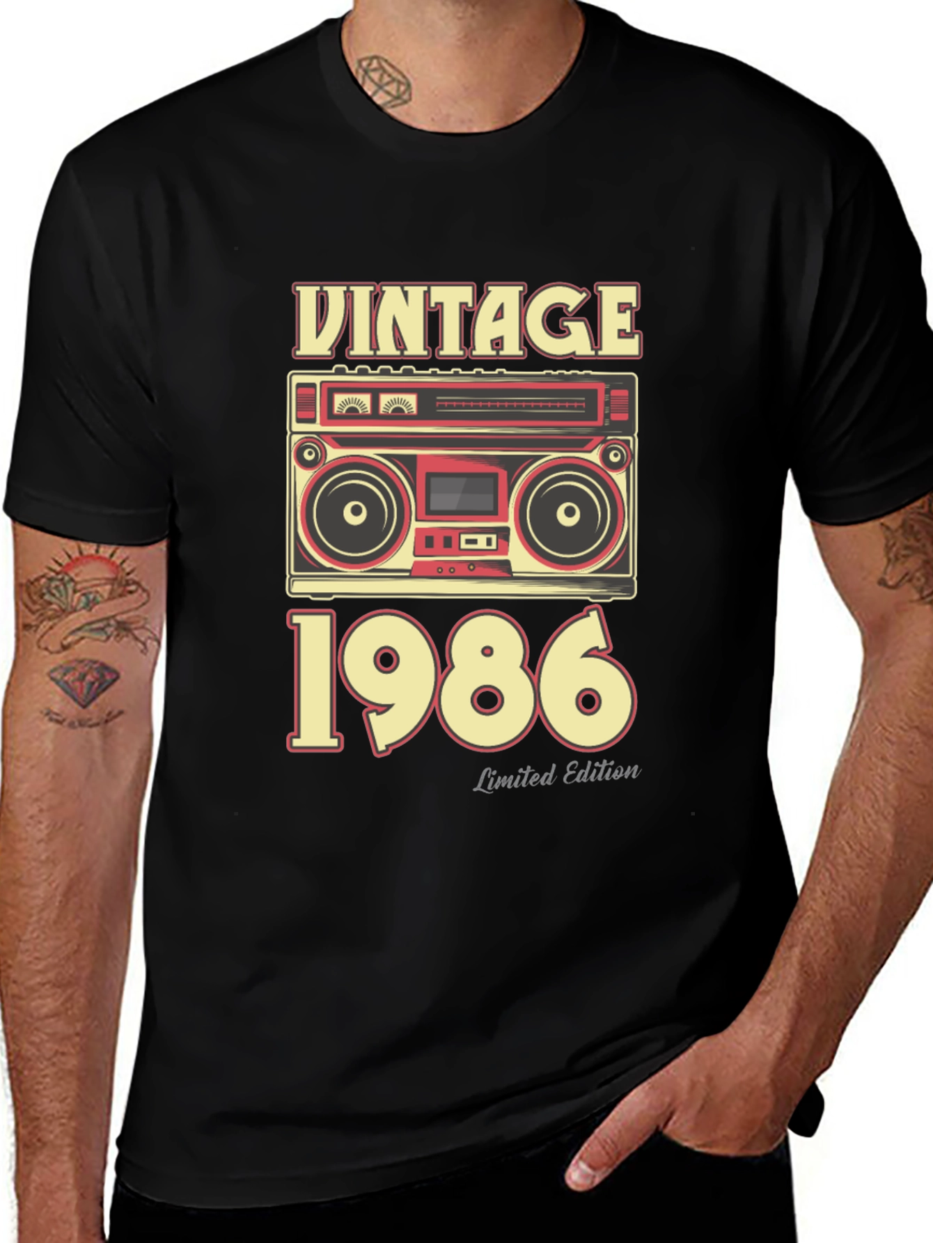 Variant 10 of Vintage 1986 Boombox Graphic T-Shirt