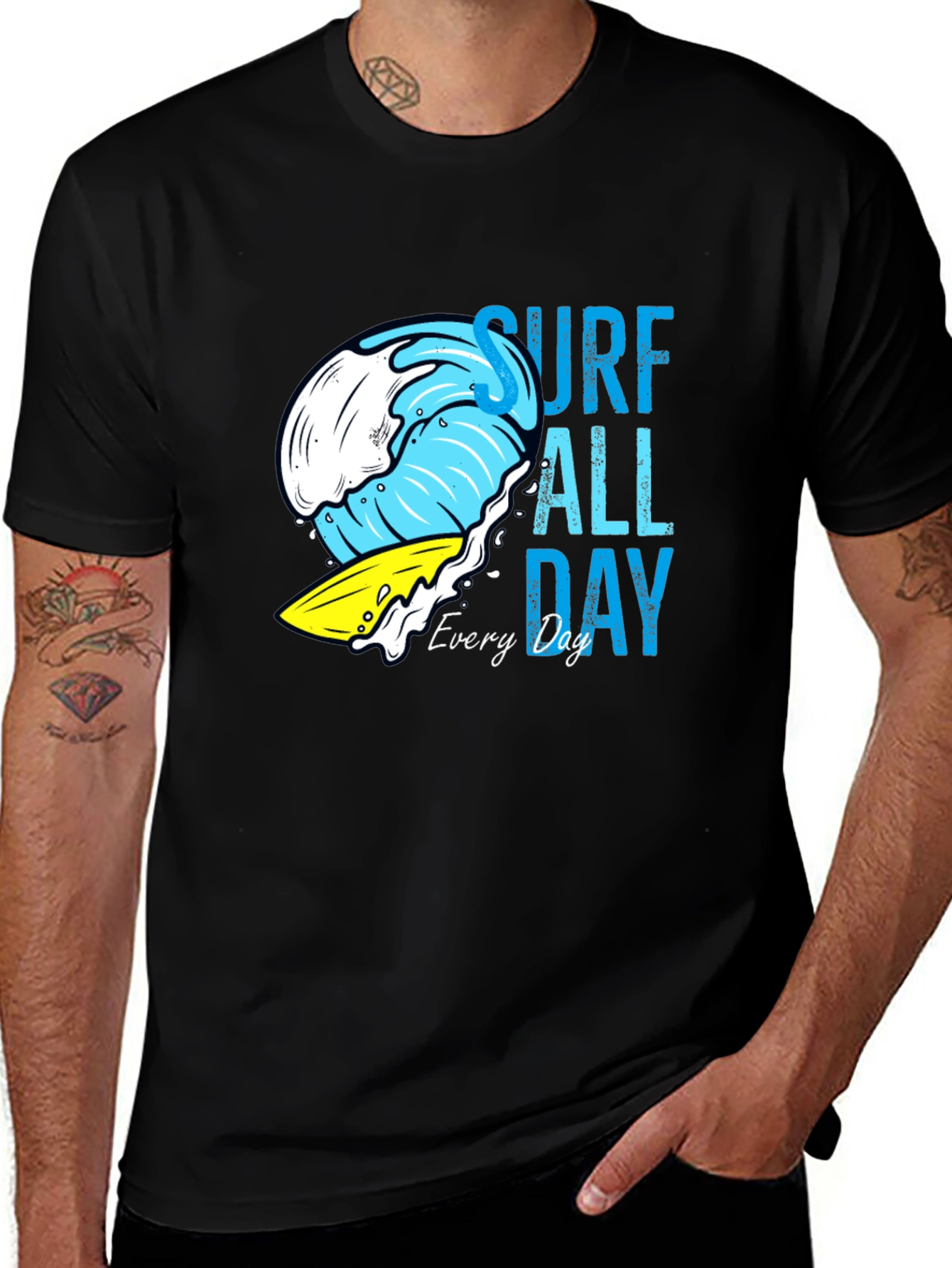 Variant 20 of Surf All Day Graphic T-Shirt
