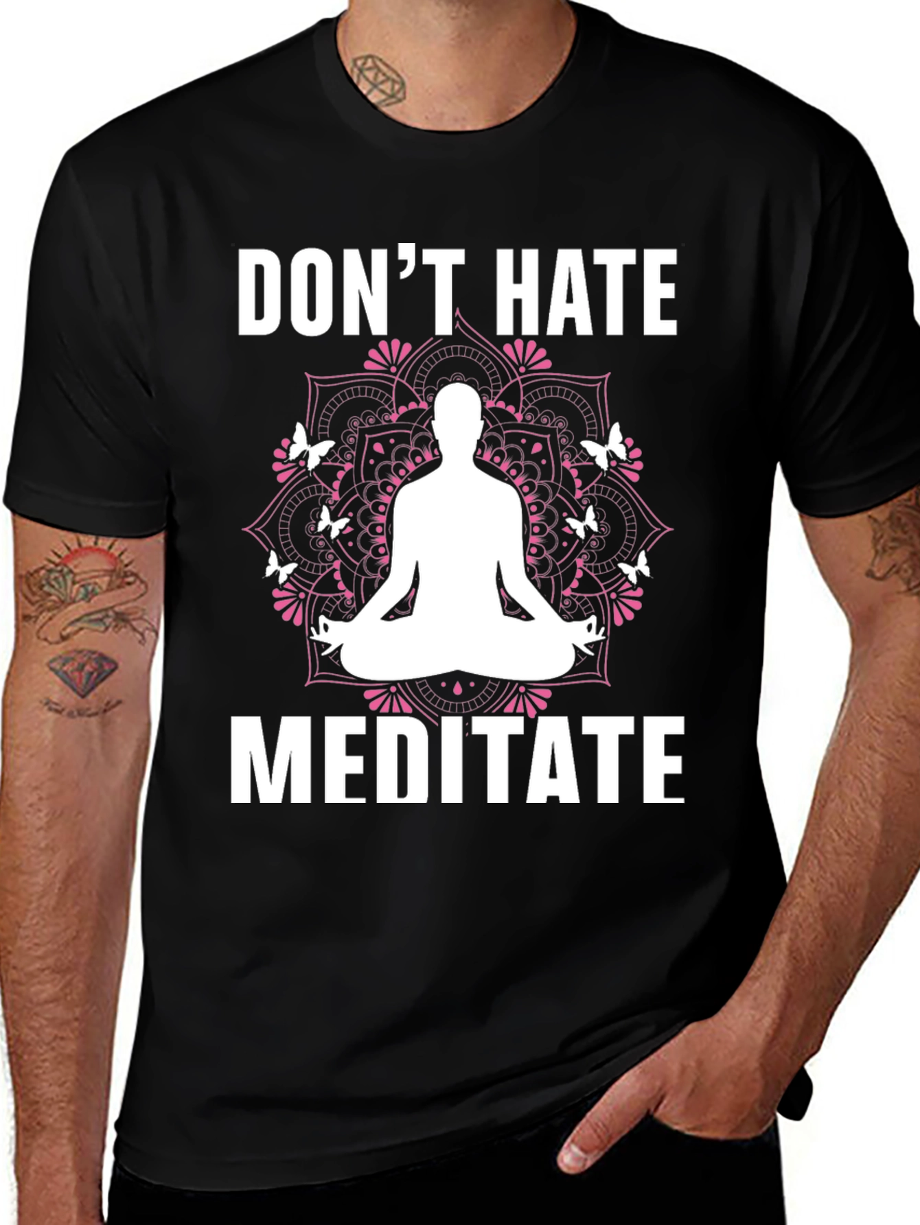 Variant 9 of Don't Hate Meditate Graphic Tee