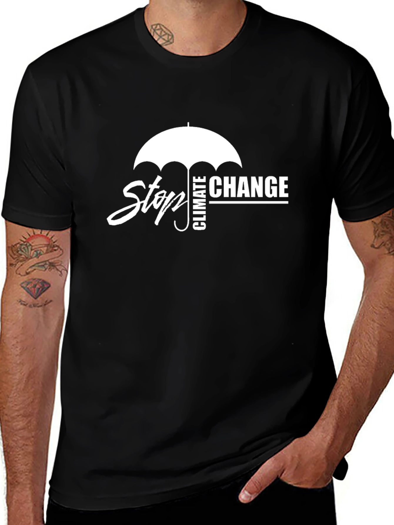 Stop Climate Change T-Shirt - Environmental Awareness Tee