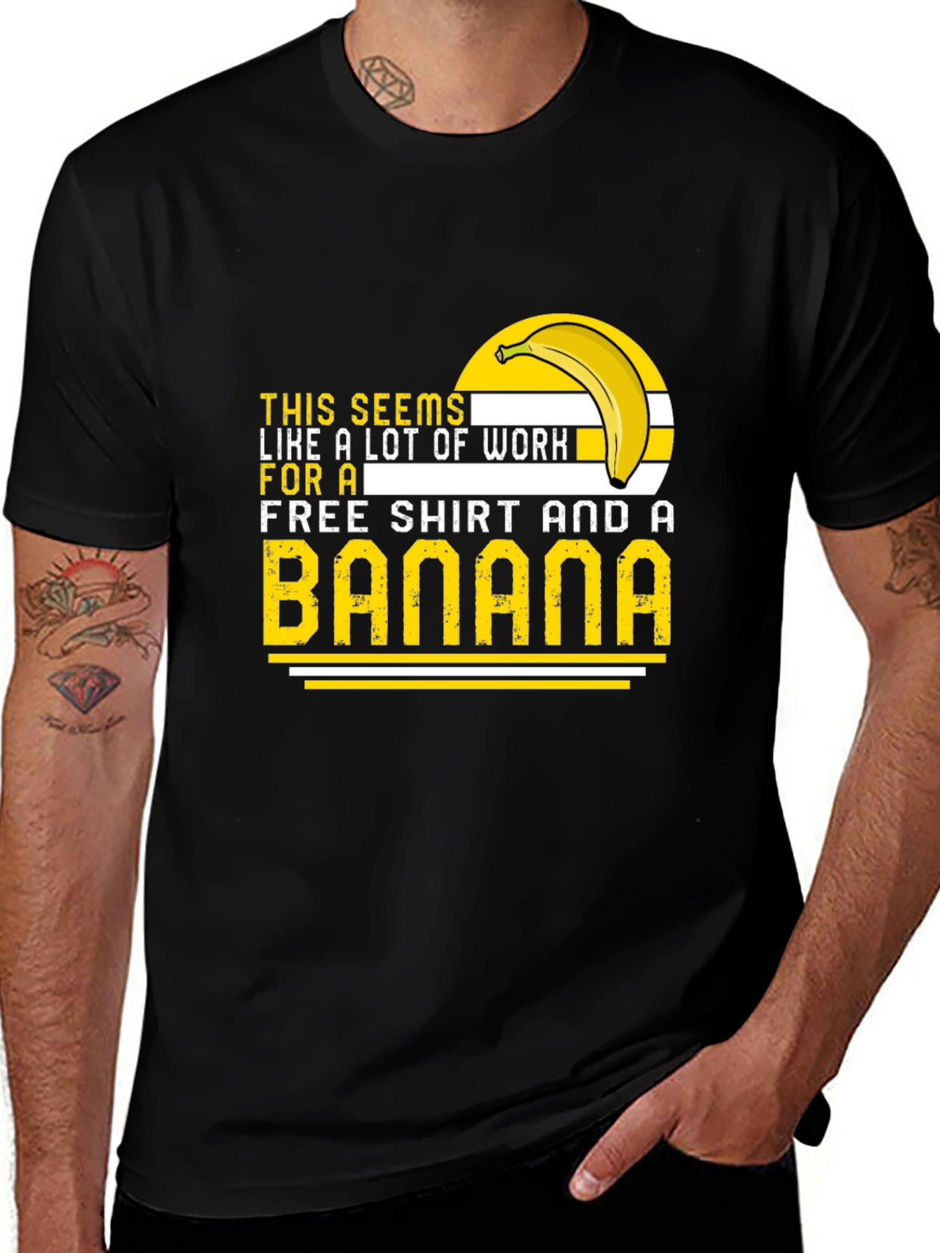 Variant 17 of Free Shirt and a Banana T-Shirt