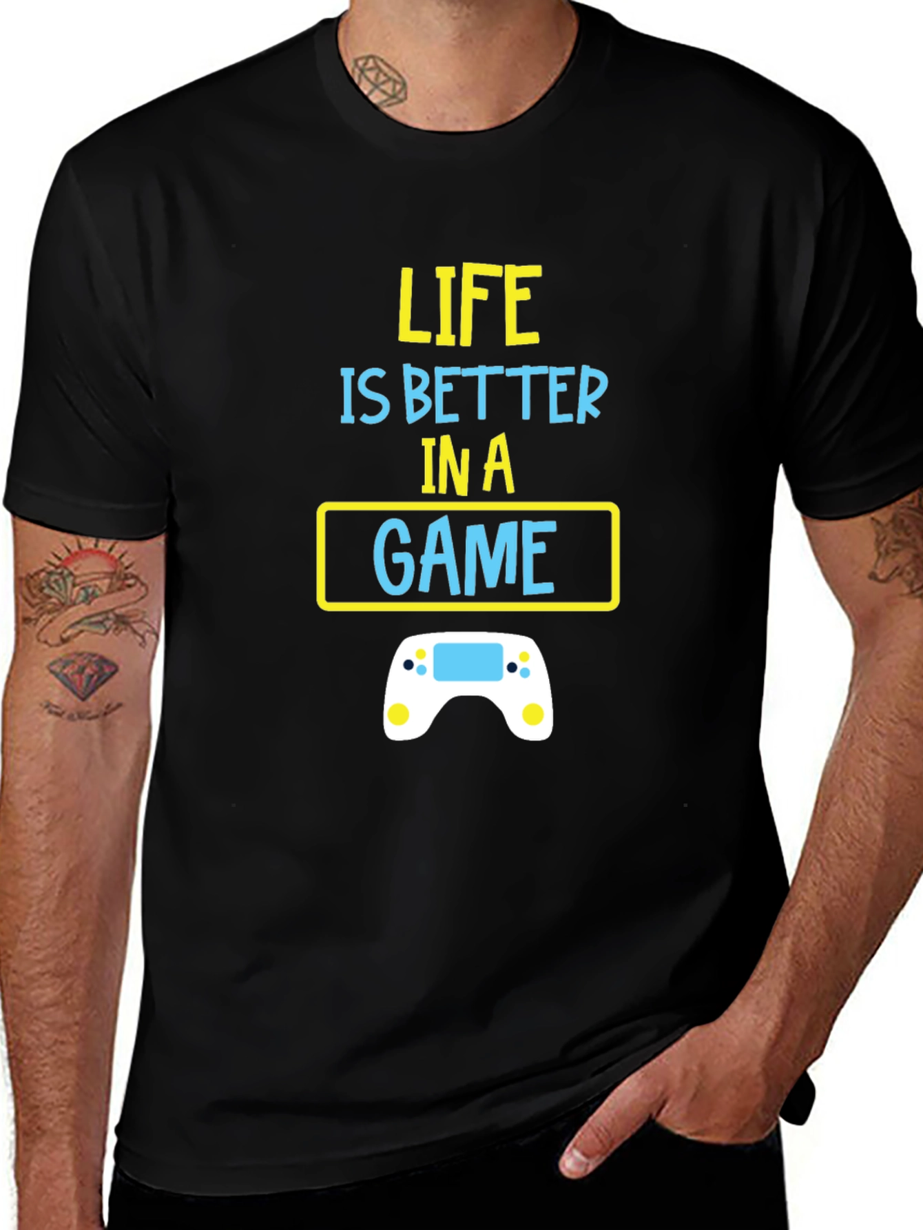 Variant 7 of Gamer Life T-Shirt - Better In A Game
