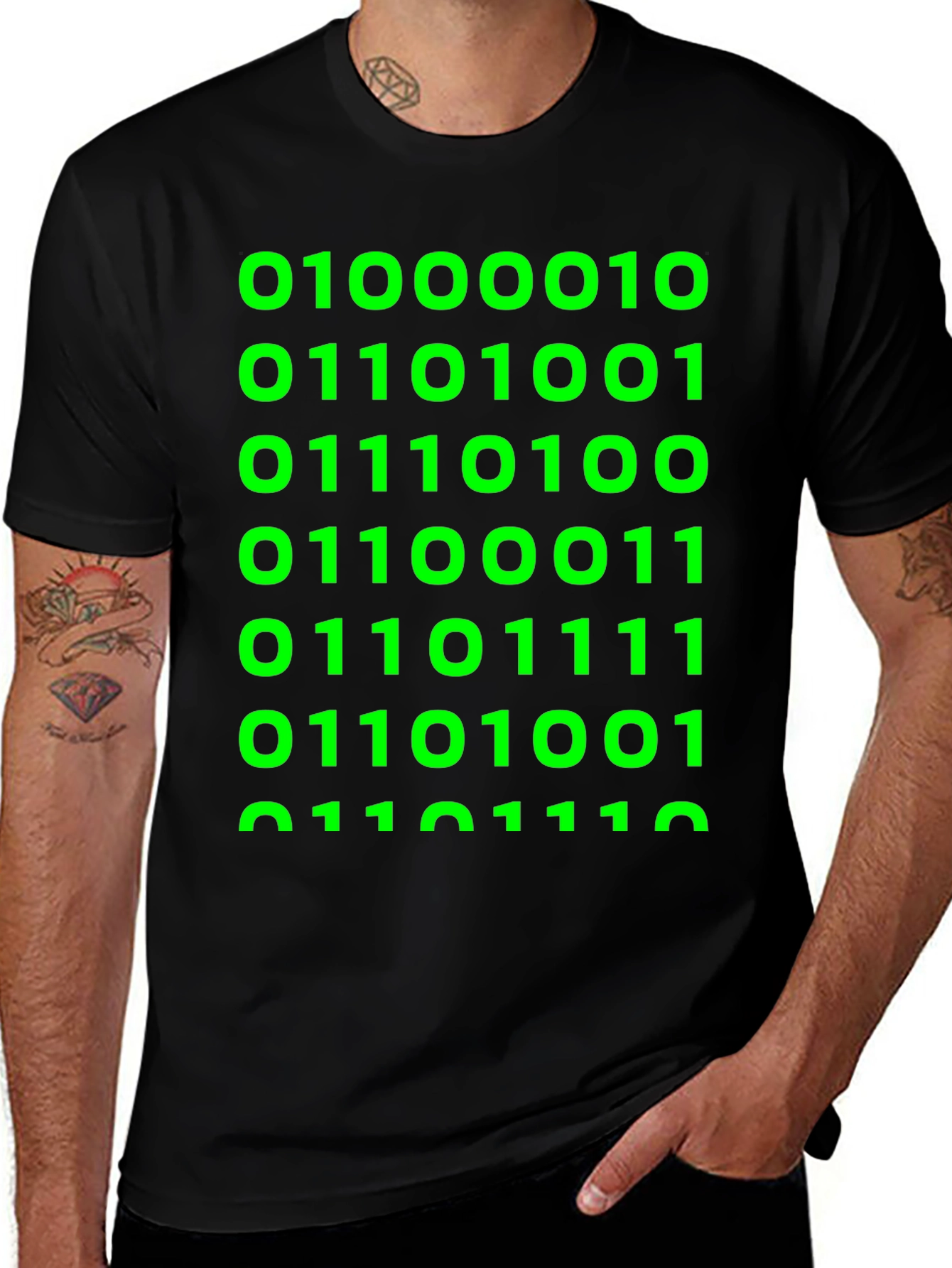Variant 7 of Binary Code T-Shirt - Geeky Style