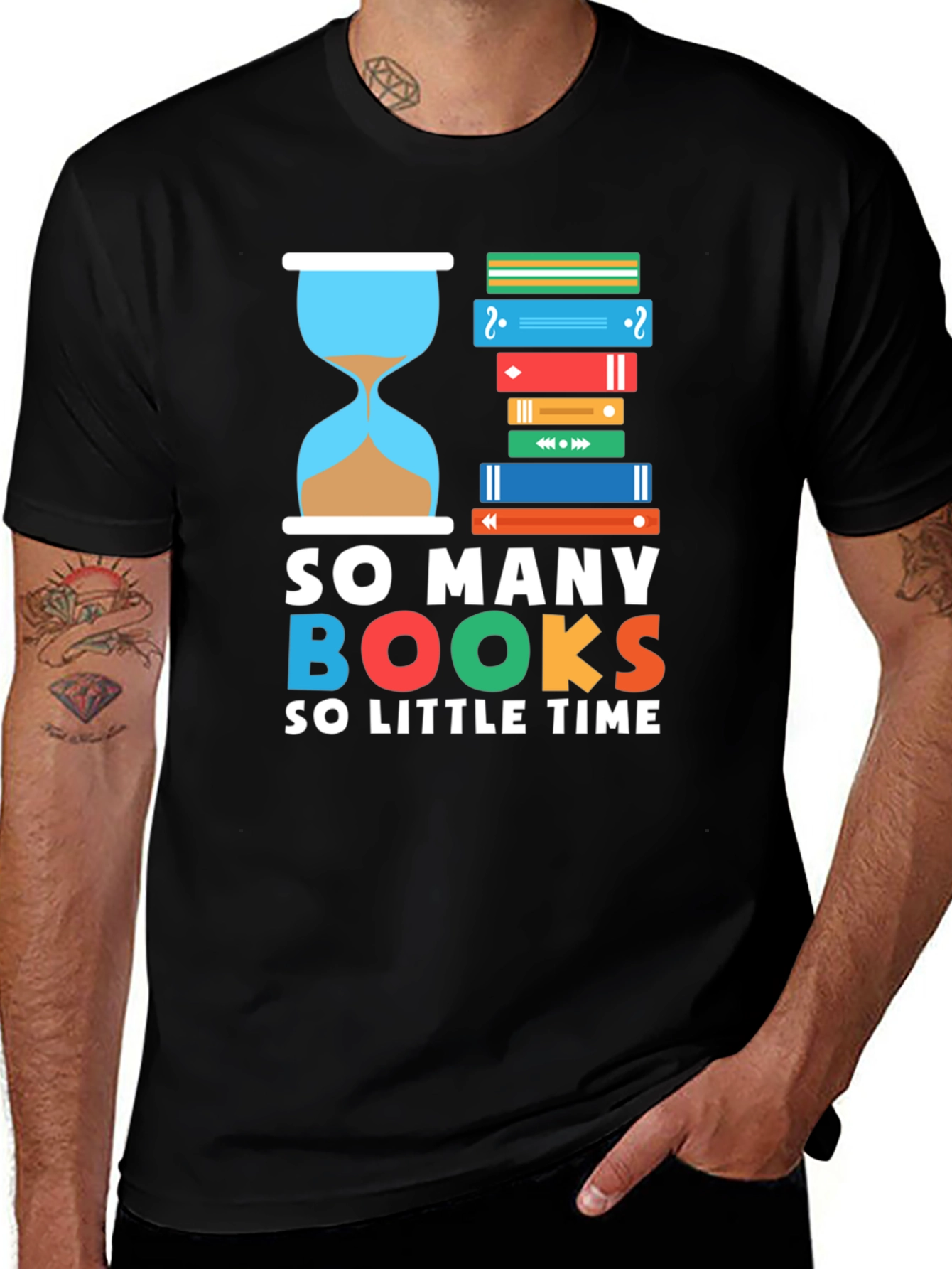 Variant 26 of Book Lover T-Shirt: So Many Books, So Little Time