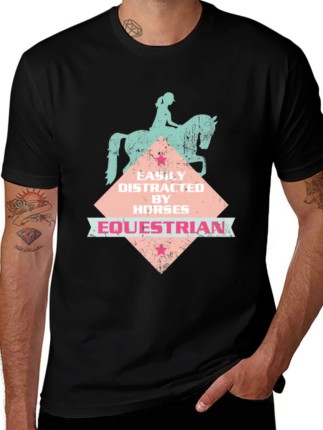 Variant 12 of Equestrian Horse Lover Graphic T-Shirt