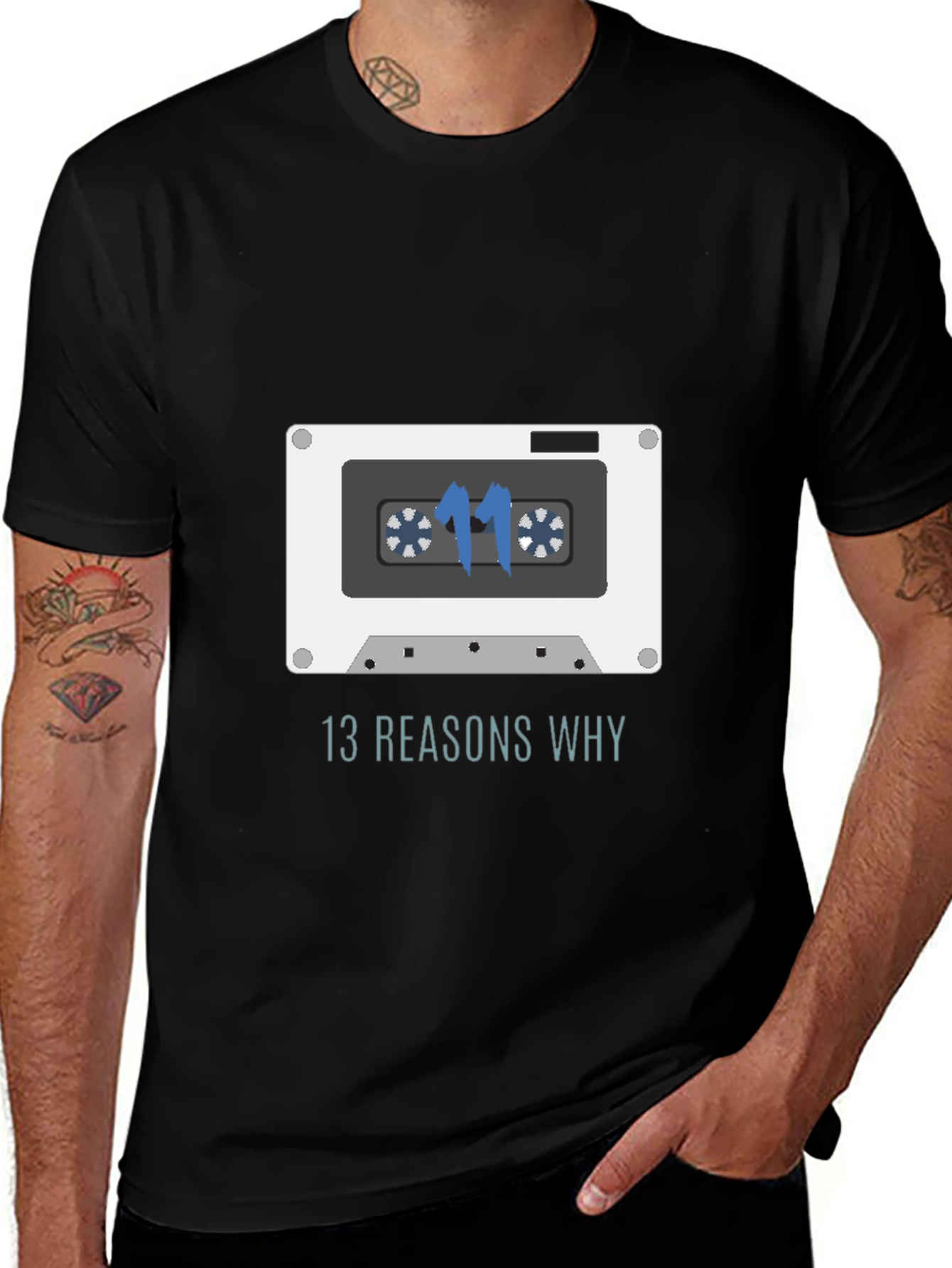 13 Reasons Why Cassette Tape Graphic T-Shirt