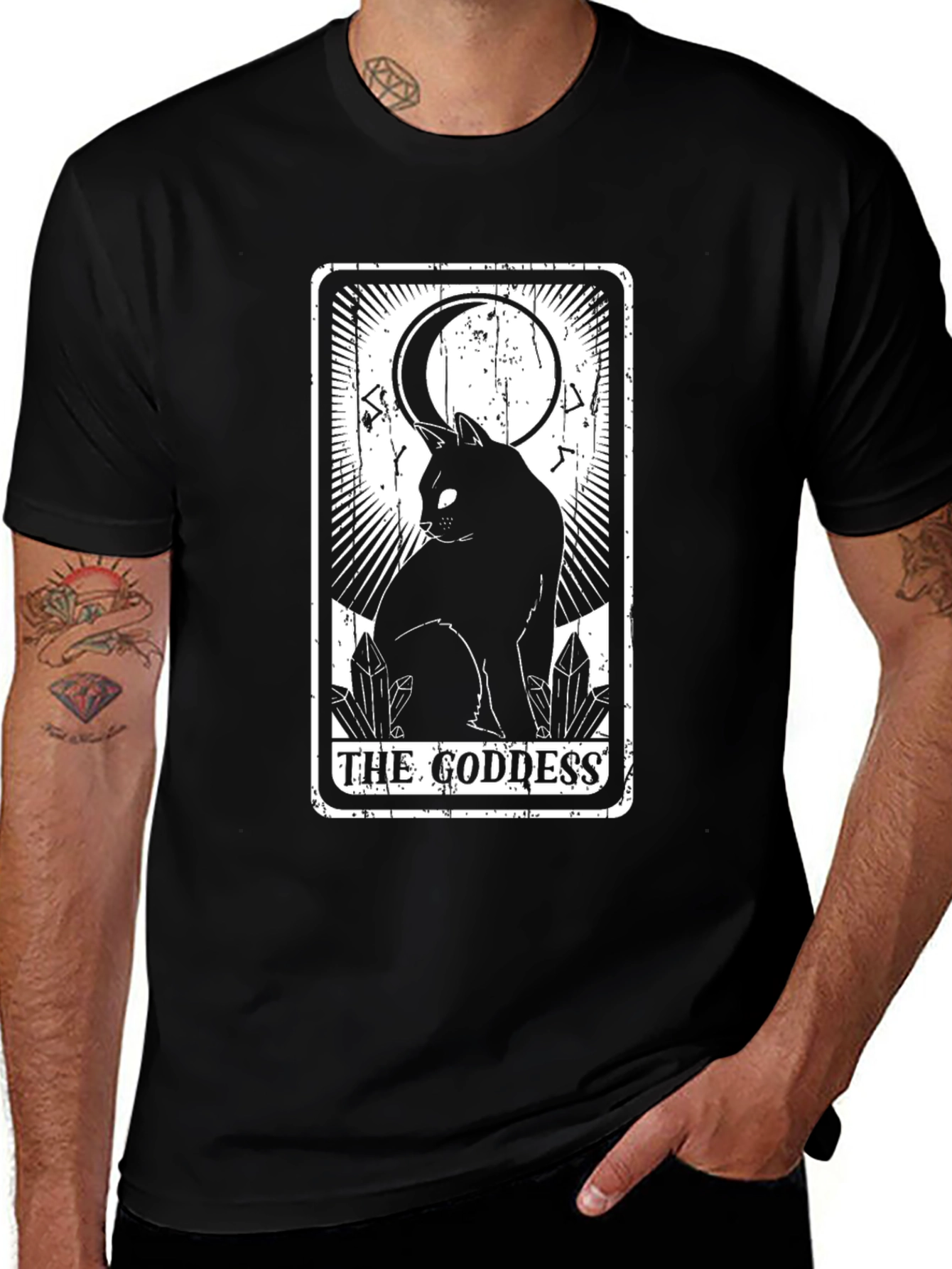 Variant 29 of The Goddess Cat Tarot Card T-Shirt