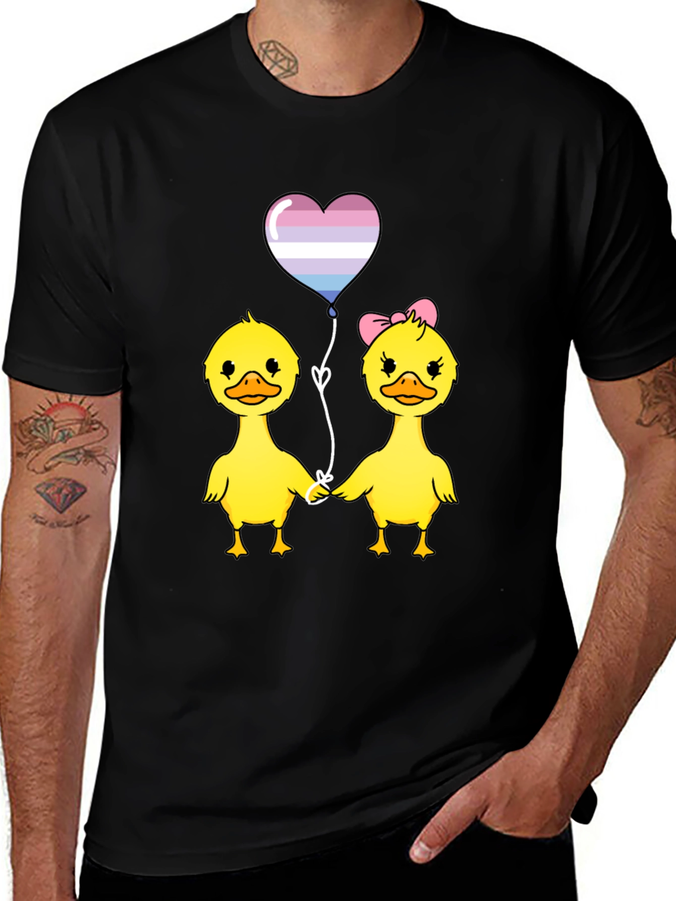 Variant 4 of Duck Love LGBTQ+ T-Shirt