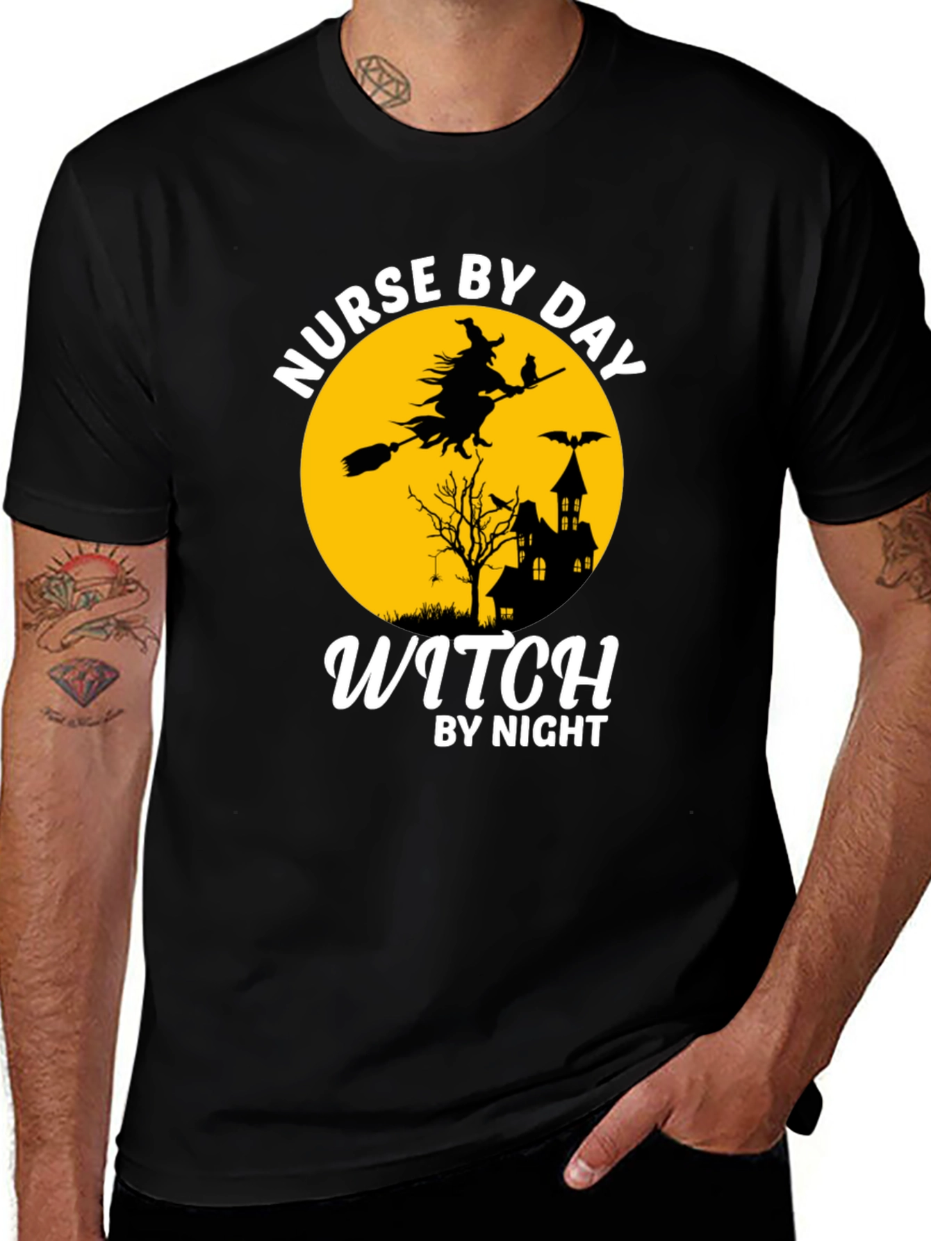Nurse by Day, Witch by Night T-Shirt