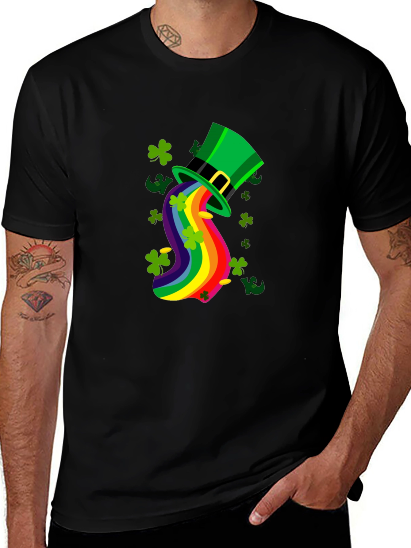 St. Patrick's Day Rainbow Hat Tee