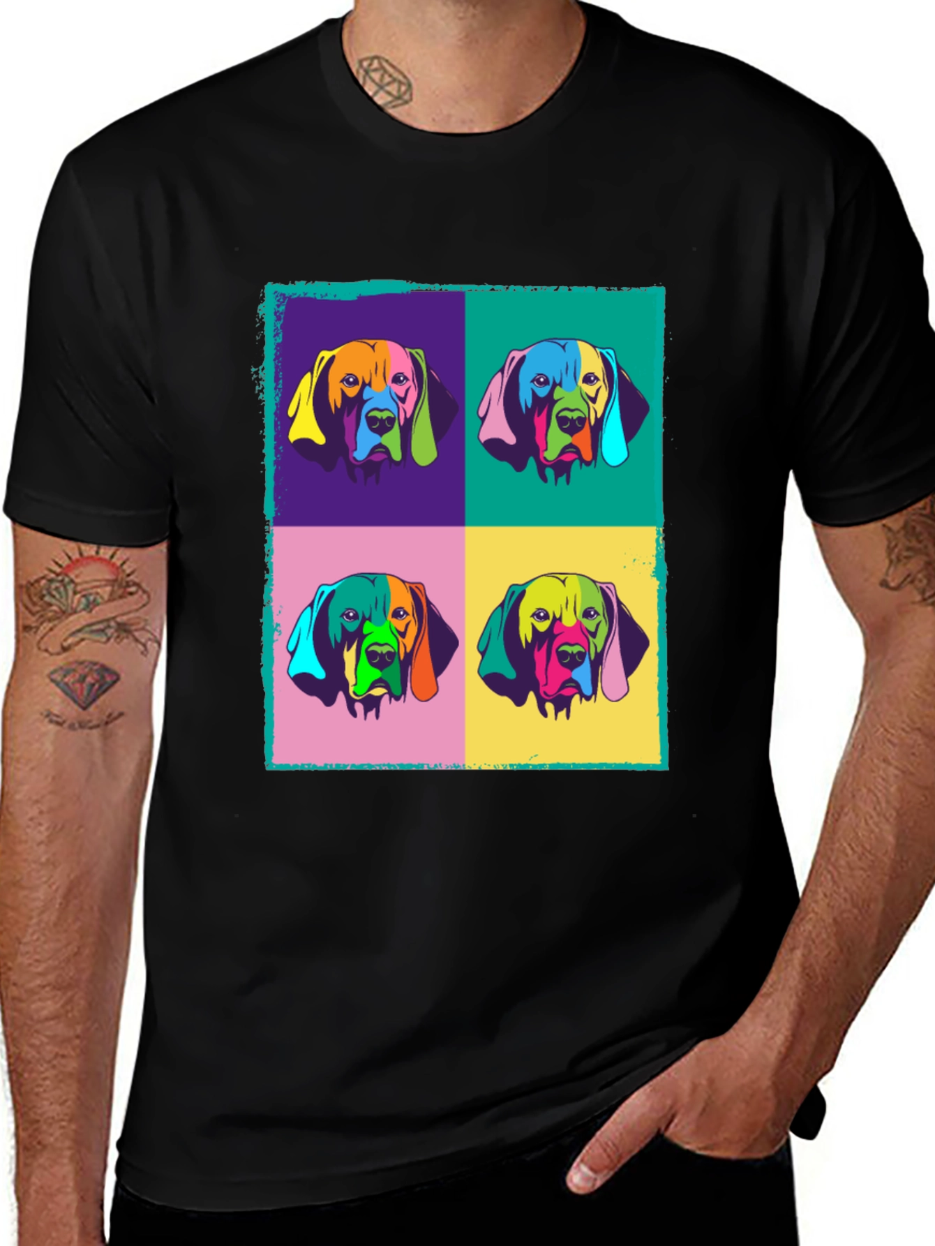 Variant 16 of Pop Art Dog Graphic T-Shirt