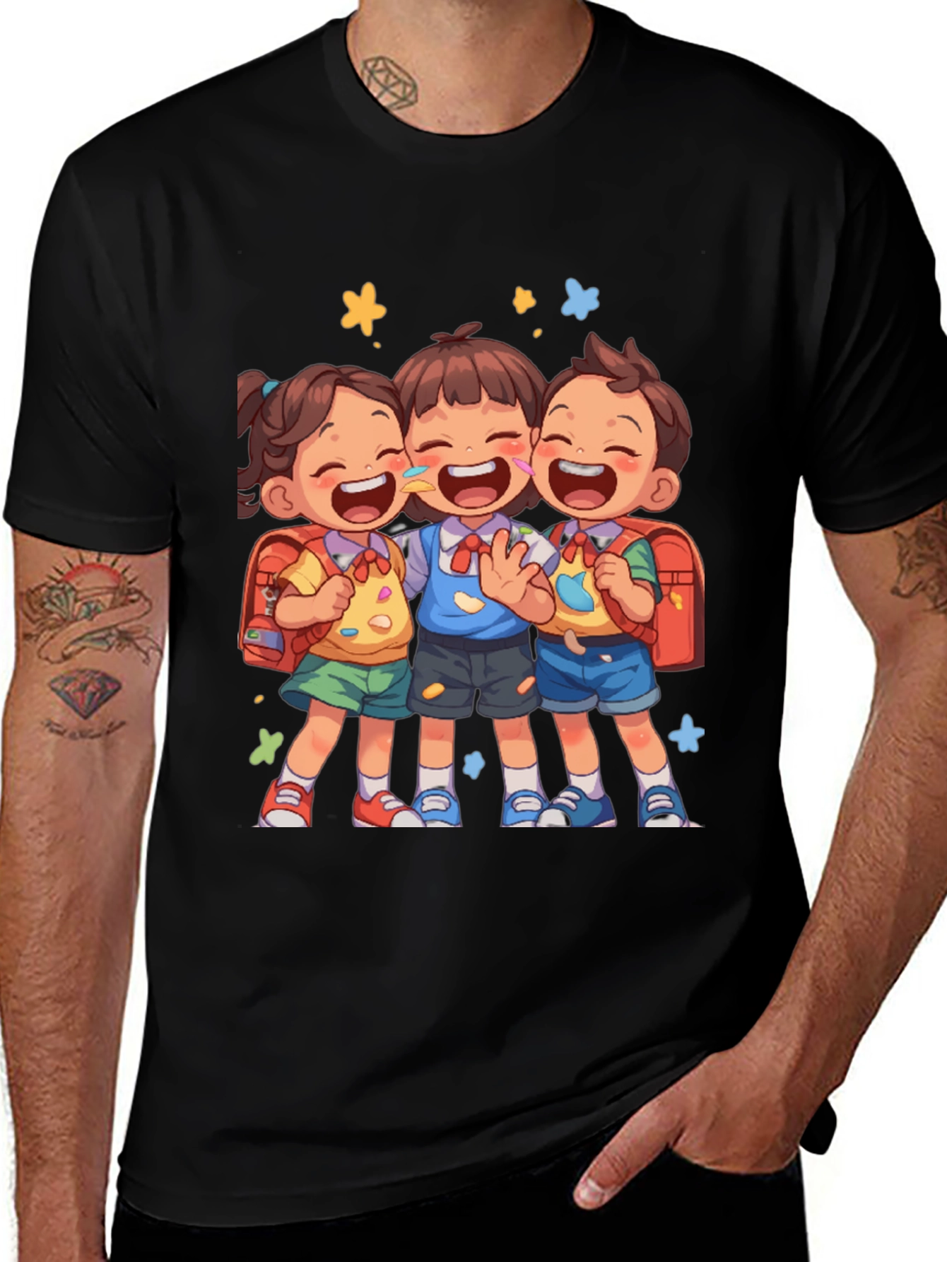 Variant 4 of Kids Cartoon Graphic Tee - Back to School