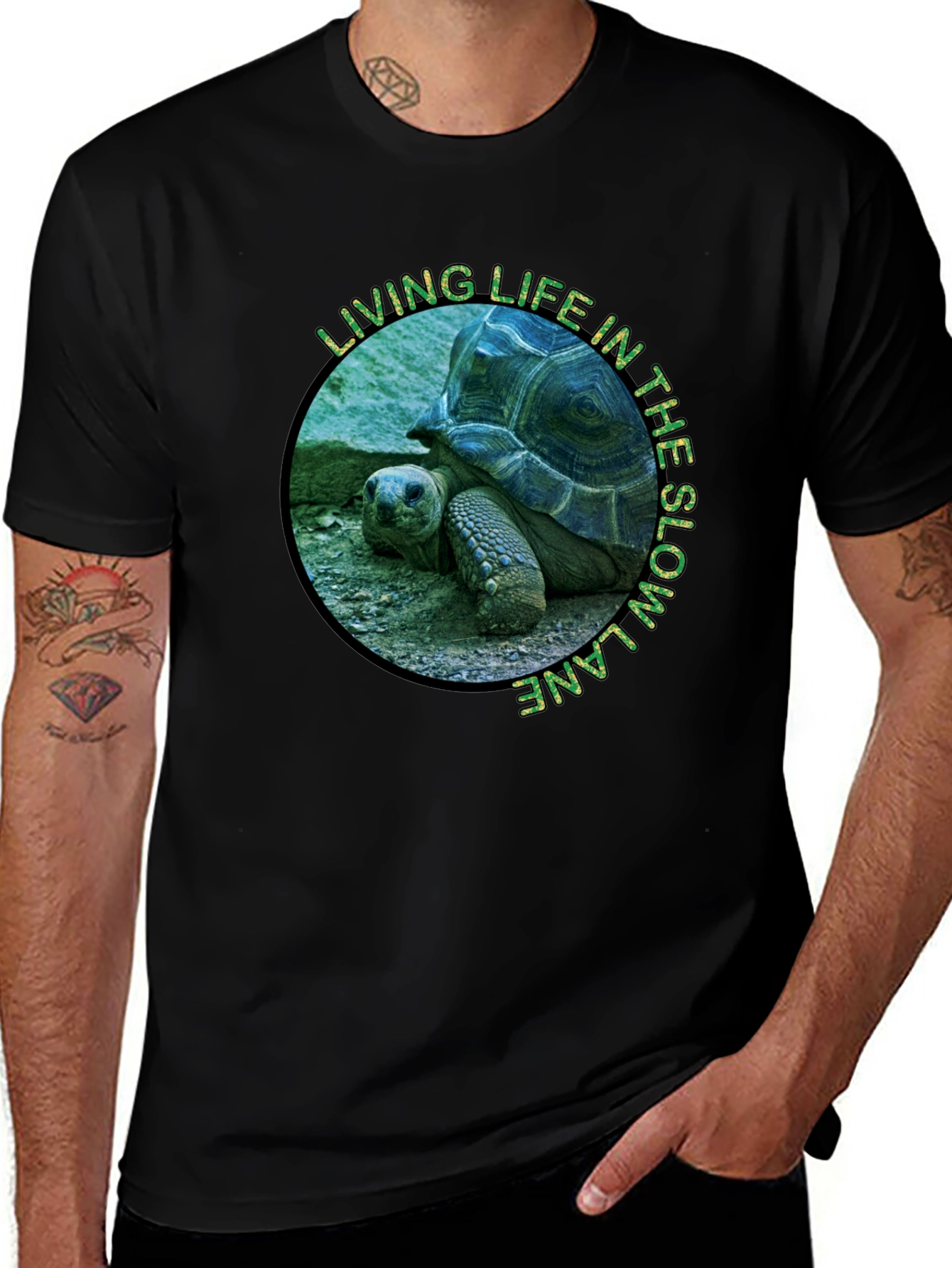 Variant 25 of Slow Lane Turtle Graphic T-Shirt