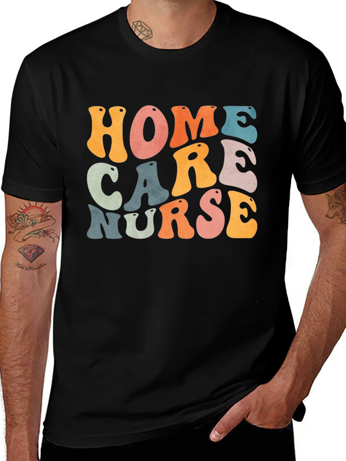 Variant 9 of Home Care Nurse Retro T-Shirt