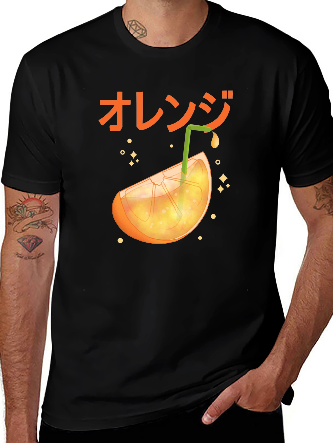 Variant 8 of Orange Slice Graphic Tee - Unique Design, Soft Fabric