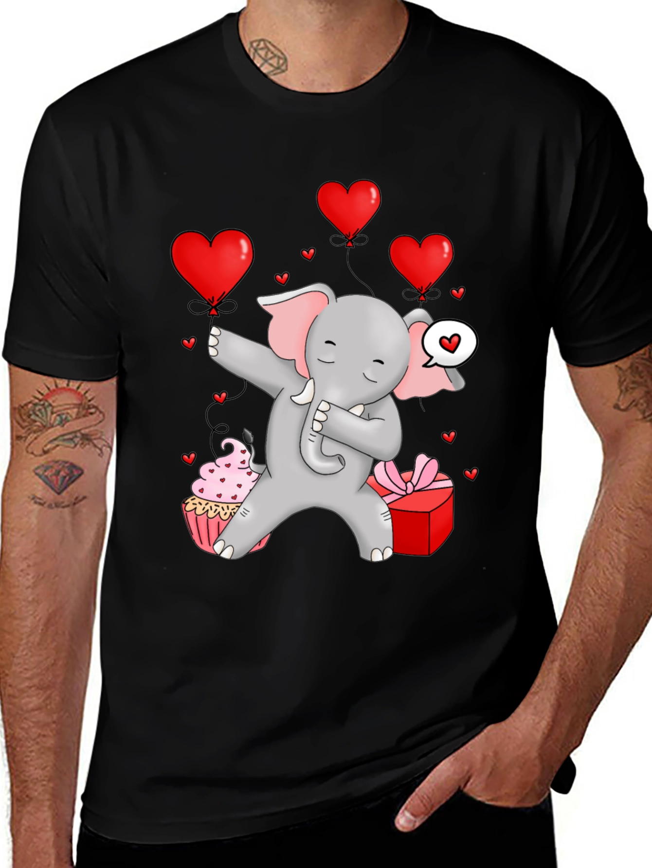 Valentine's Elephant T-shirt